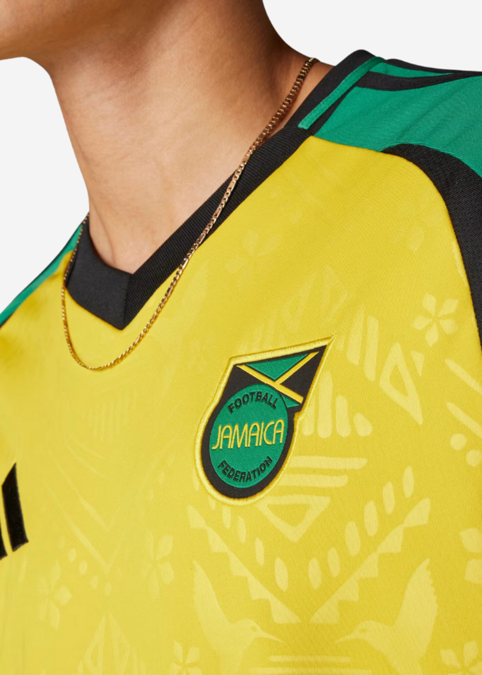 ADIDAS JFF JAMAICA HOME JERSEY HAZYEL IT8541