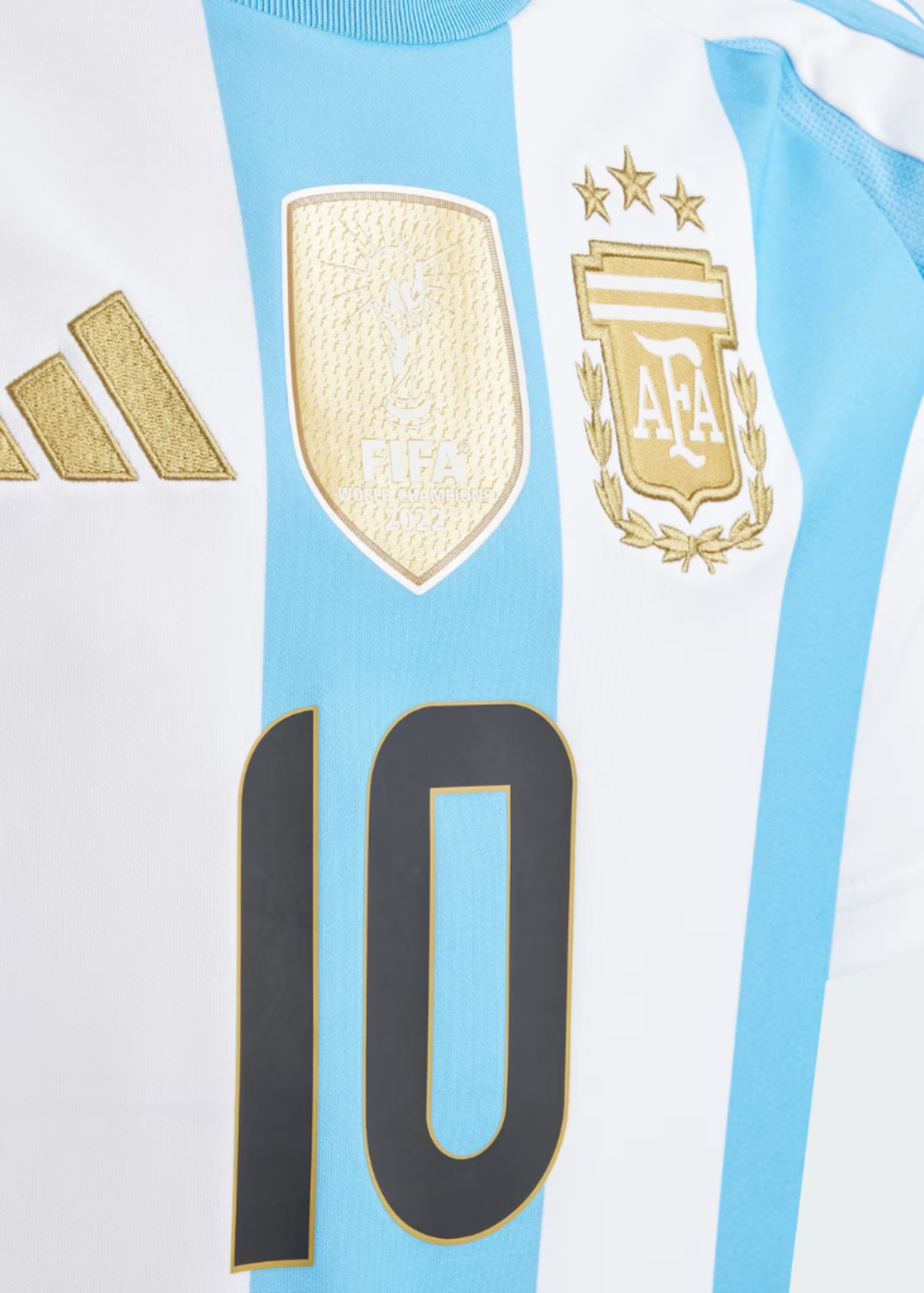 ADIDAS AFA ARGENTINA HOME MESSI KIDS WHITE/BLUE IX7794