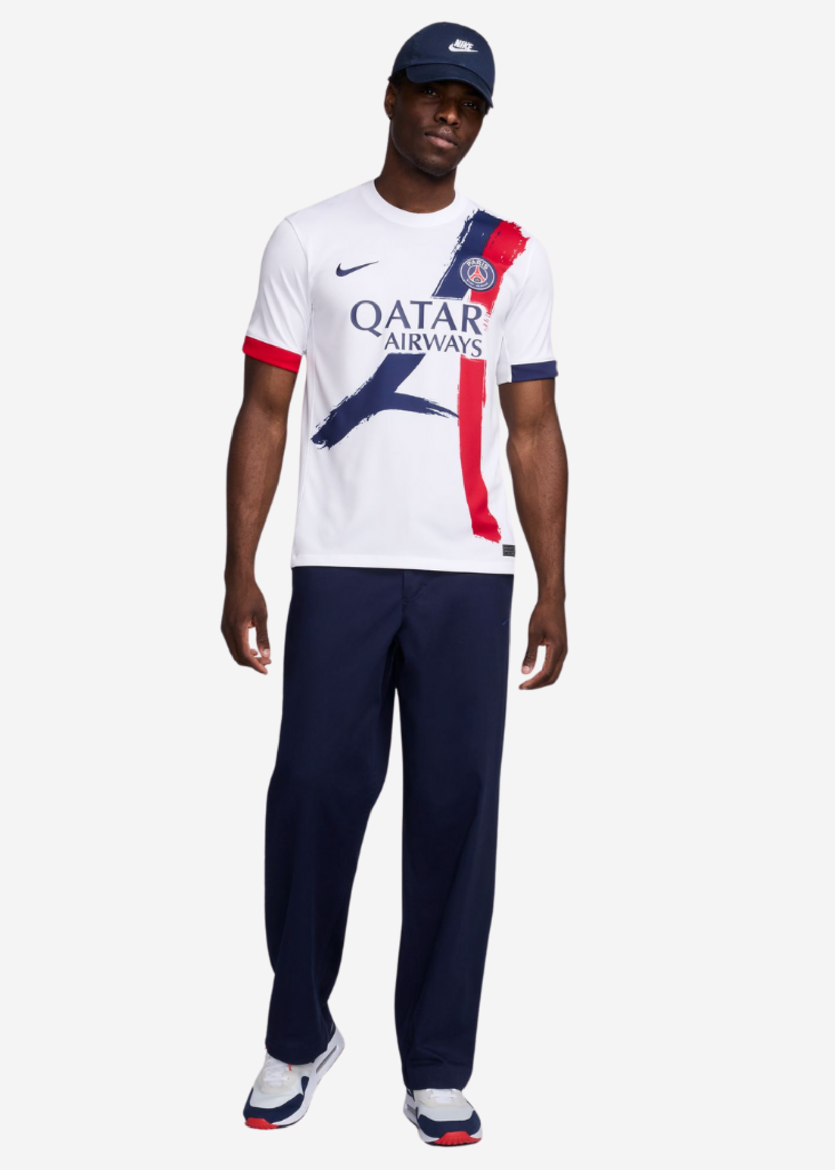 NIKE Paris Saint-Germain 2024/25 Stadium Away WHITE/NAVY FN8781-101
