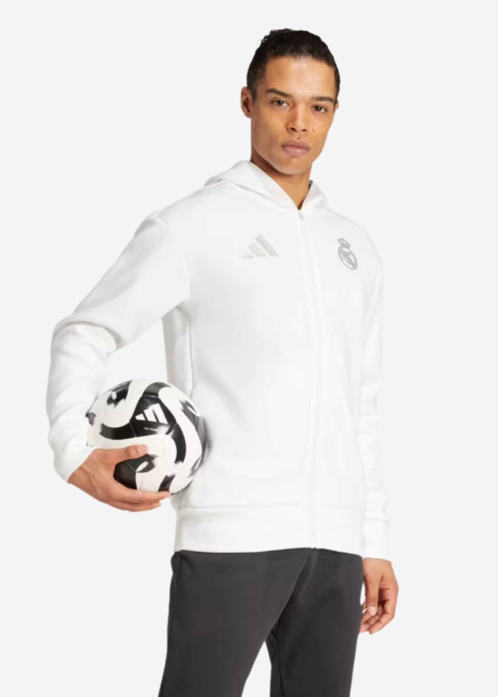 ADIDAS REAL MADRID ANTH JACKET WHITE IT3805