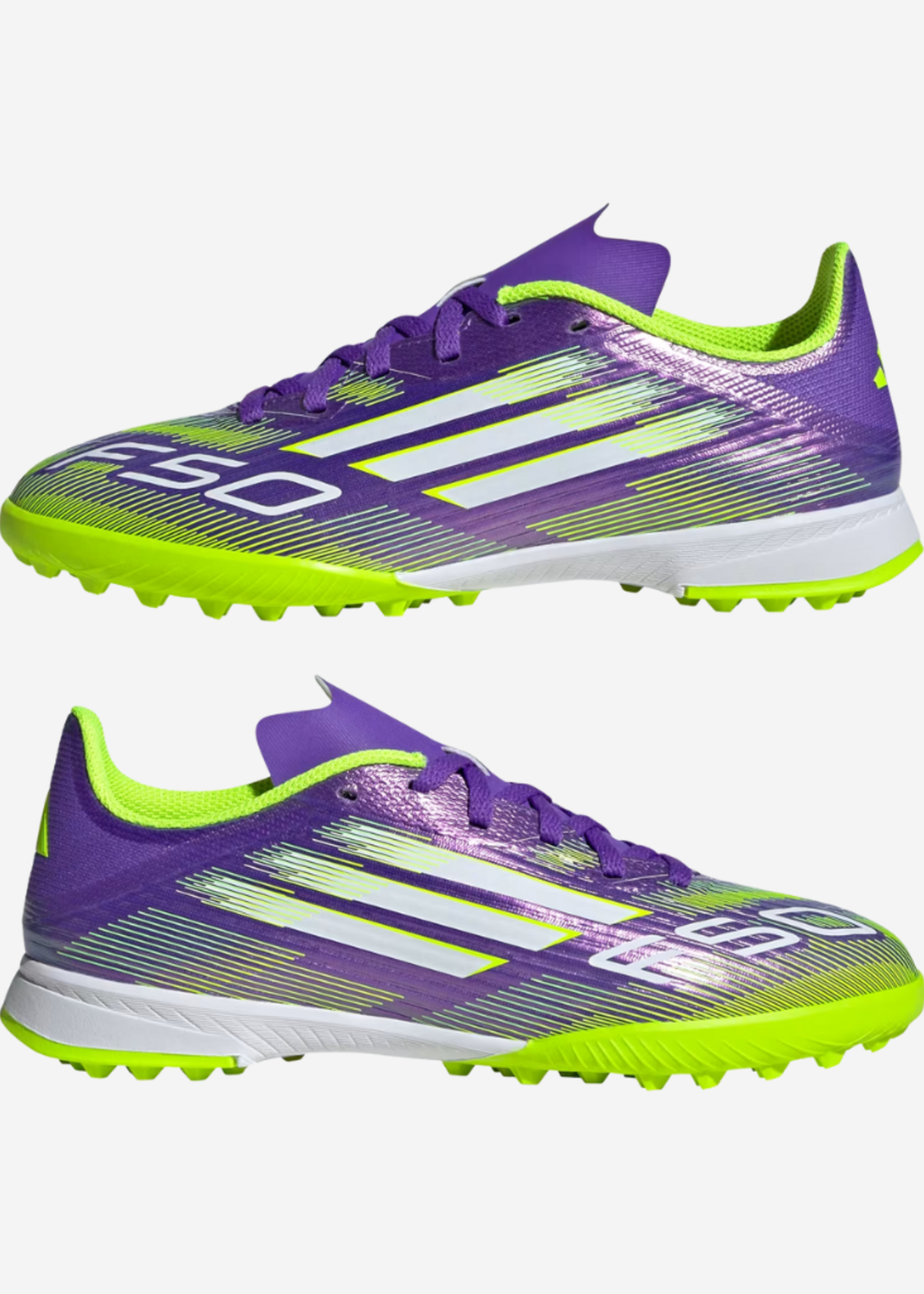 ADIDAS F50 LEAGUE TF J PURRUS/WHT/LUCLEM JI0000