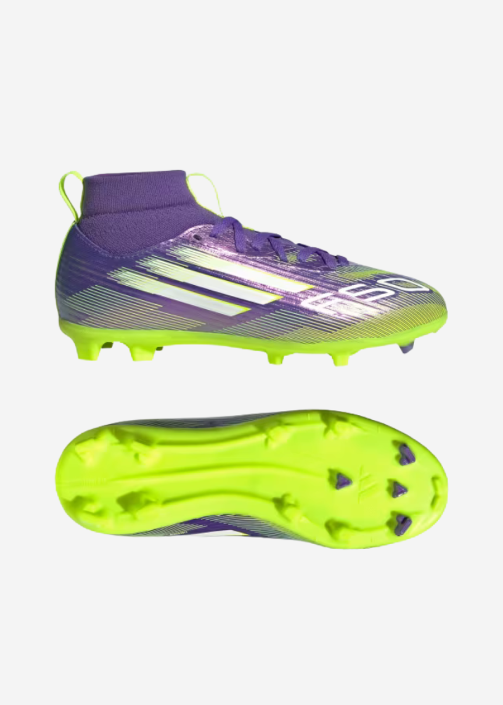 ADIDAS F50 LEAGUE FG/MG MID J PURRUS/WHT/LUCLEM JI3547