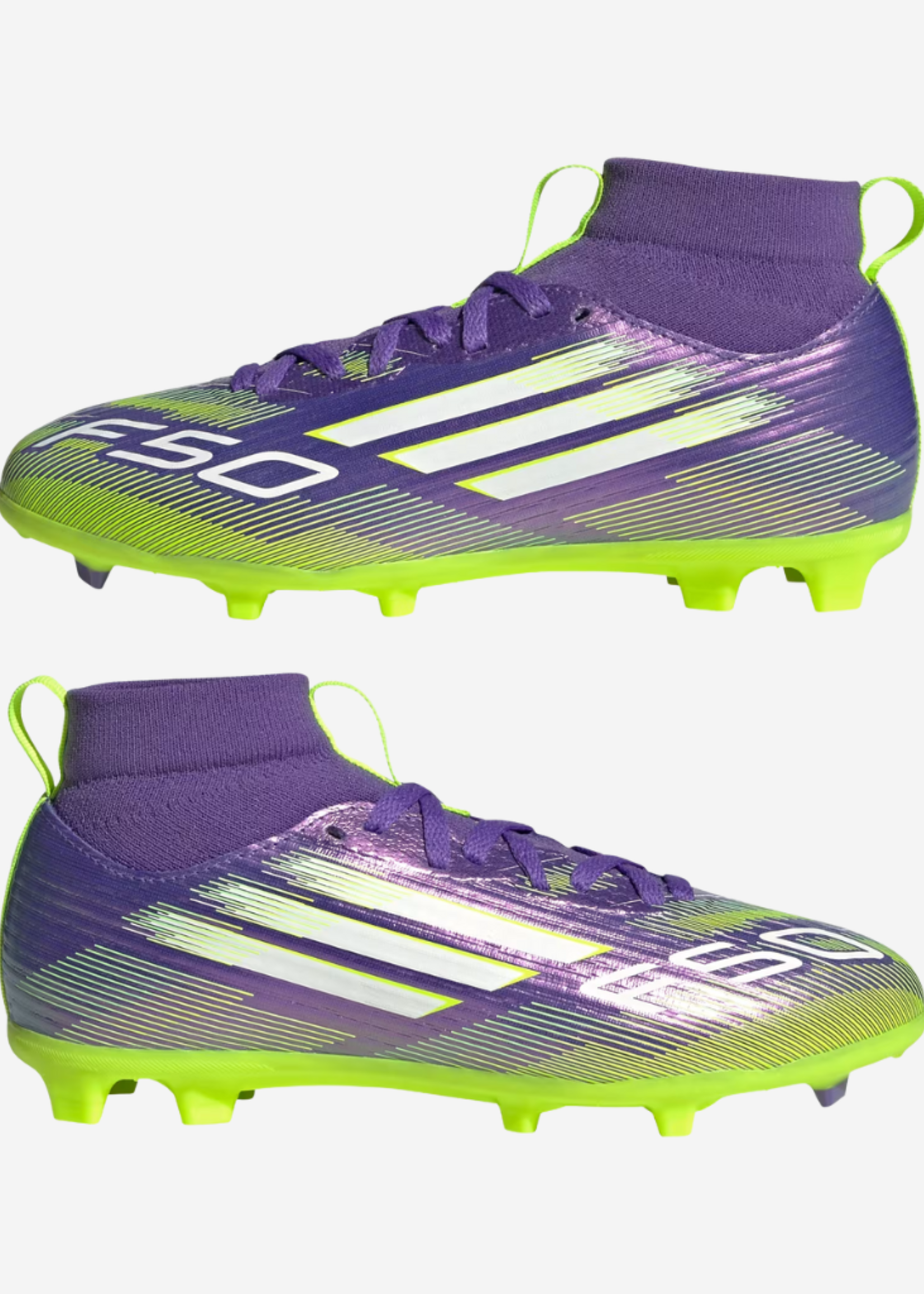 ADIDAS F50 LEAGUE FG/MG MID J PURRUS/WHT/LUCLEM JI3547
