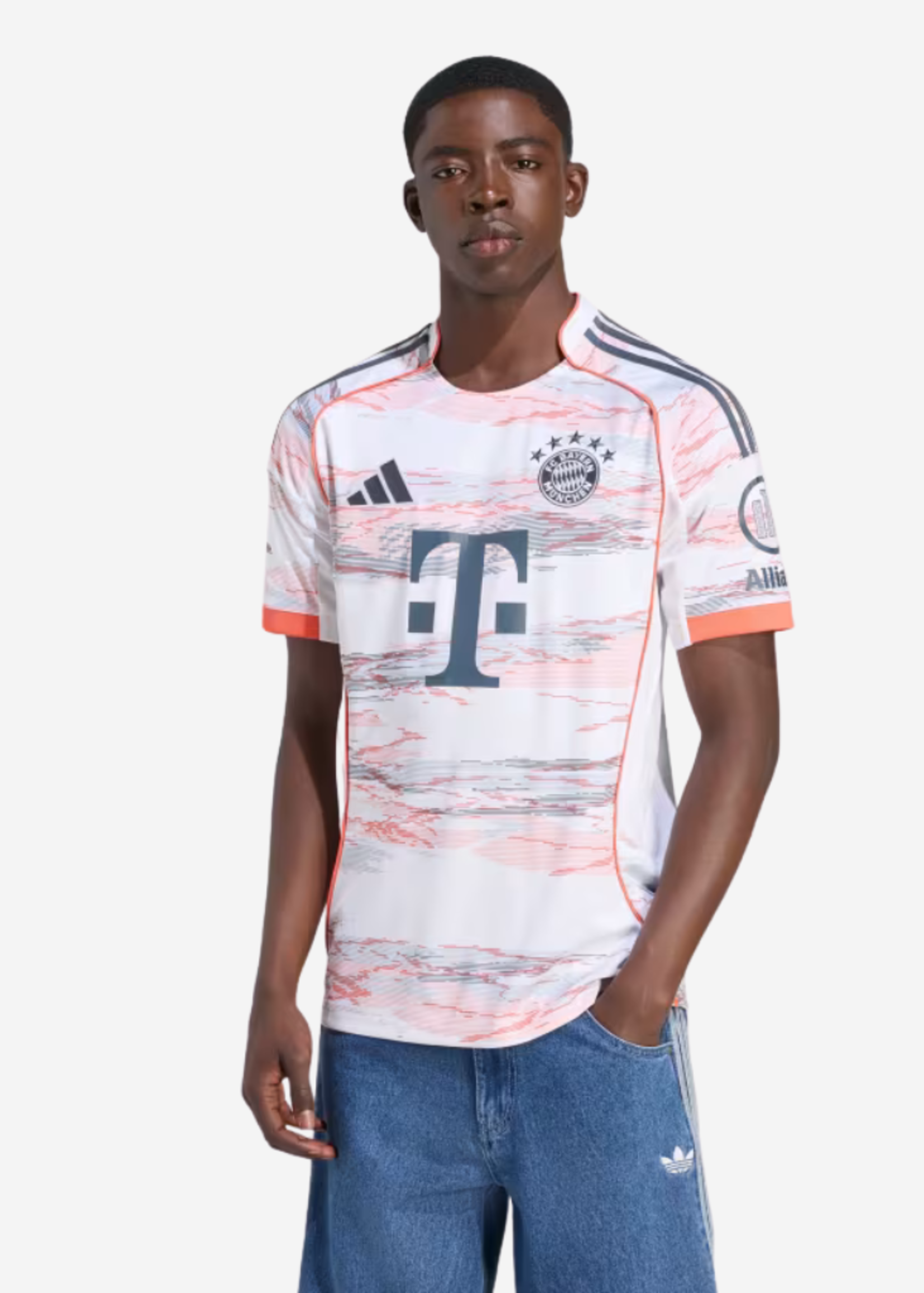 ADIDAS FCB BAYERN AWAY JSY WHITE JJ2143