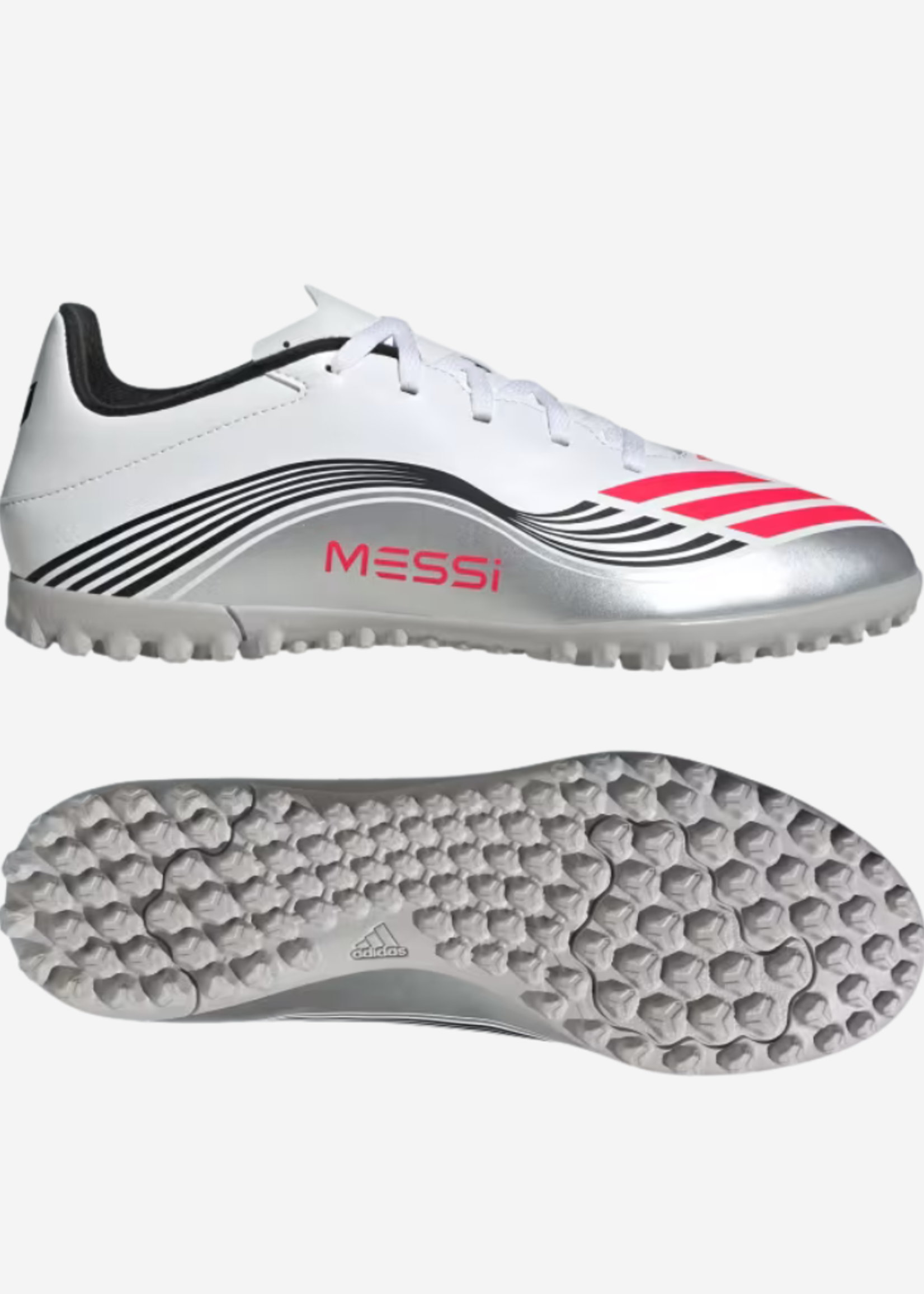 ADIDAS F50 MESSI LEAGUE TF J WHT/RED/SILVMT JP7456
