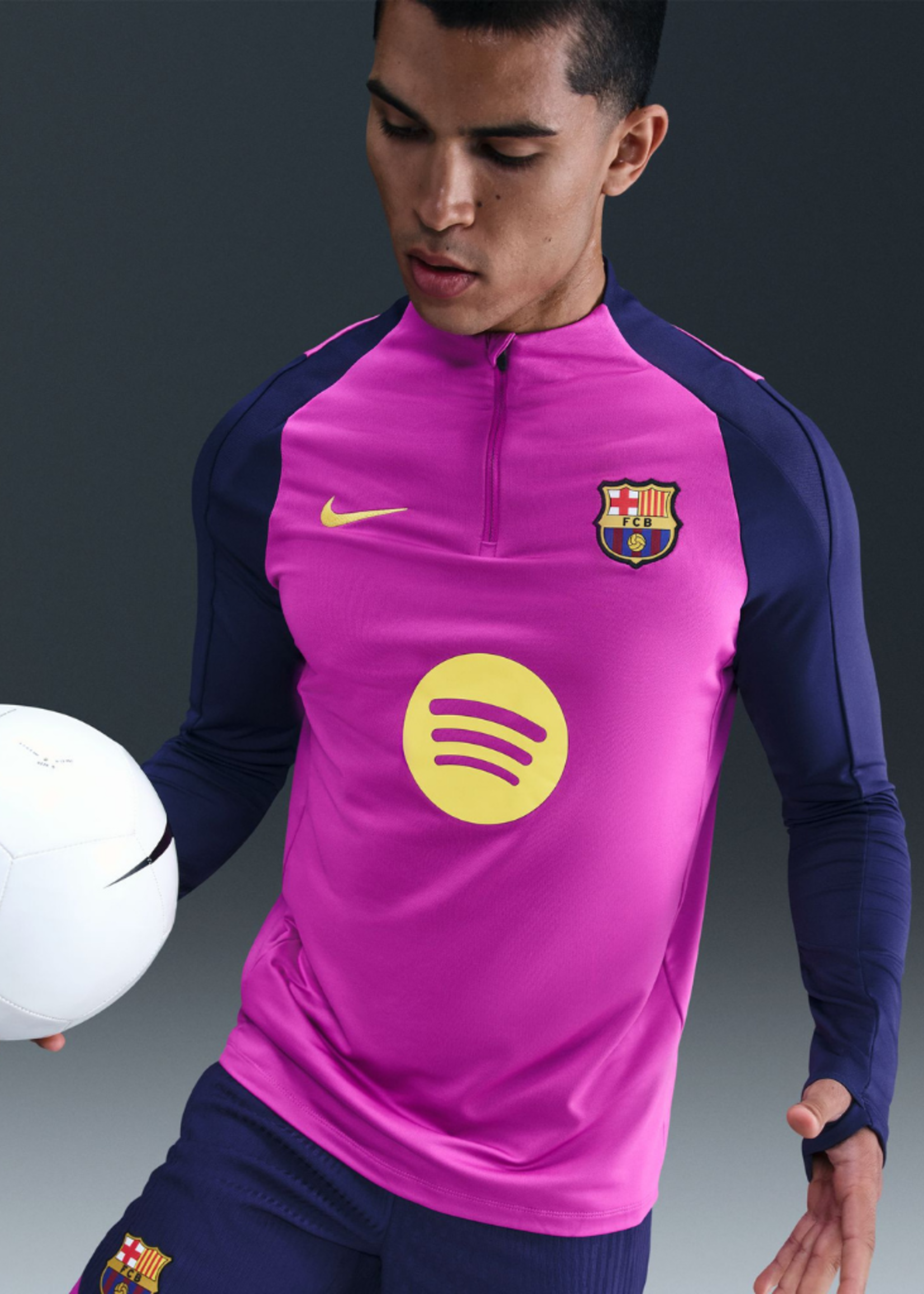 NIKE FC Barcelona Strike TOP PURPLE/GOLD HJ7774-552