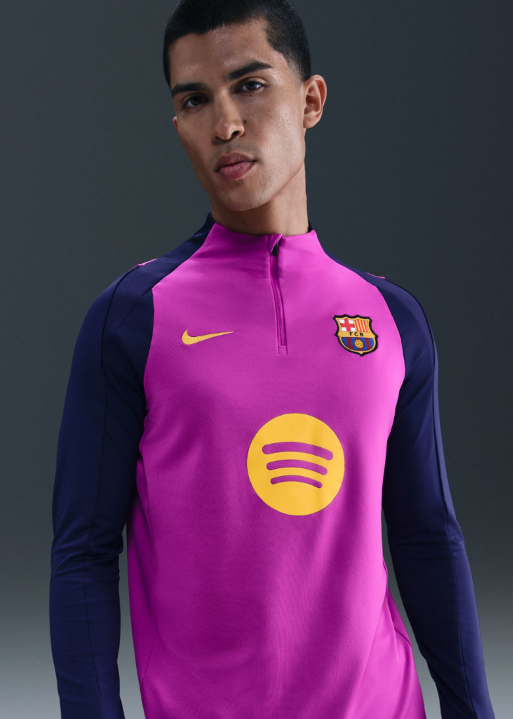 NIKE FC Barcelona Strike TOP PURPLE/GOLD HJ7774-552