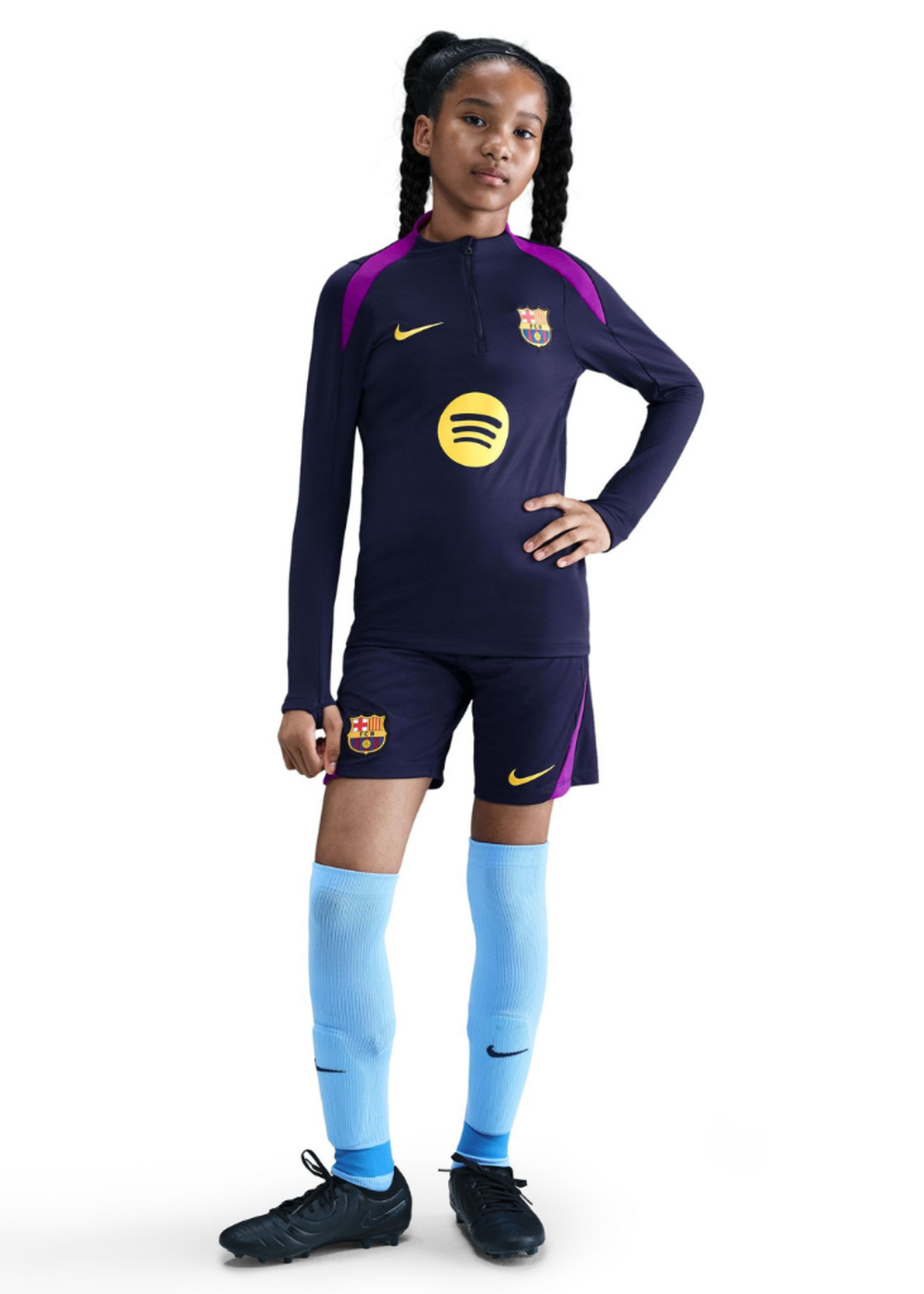 NIKE FC Barcelona Strike TOP KIDS PURPLE/GOLD HJ7844-597