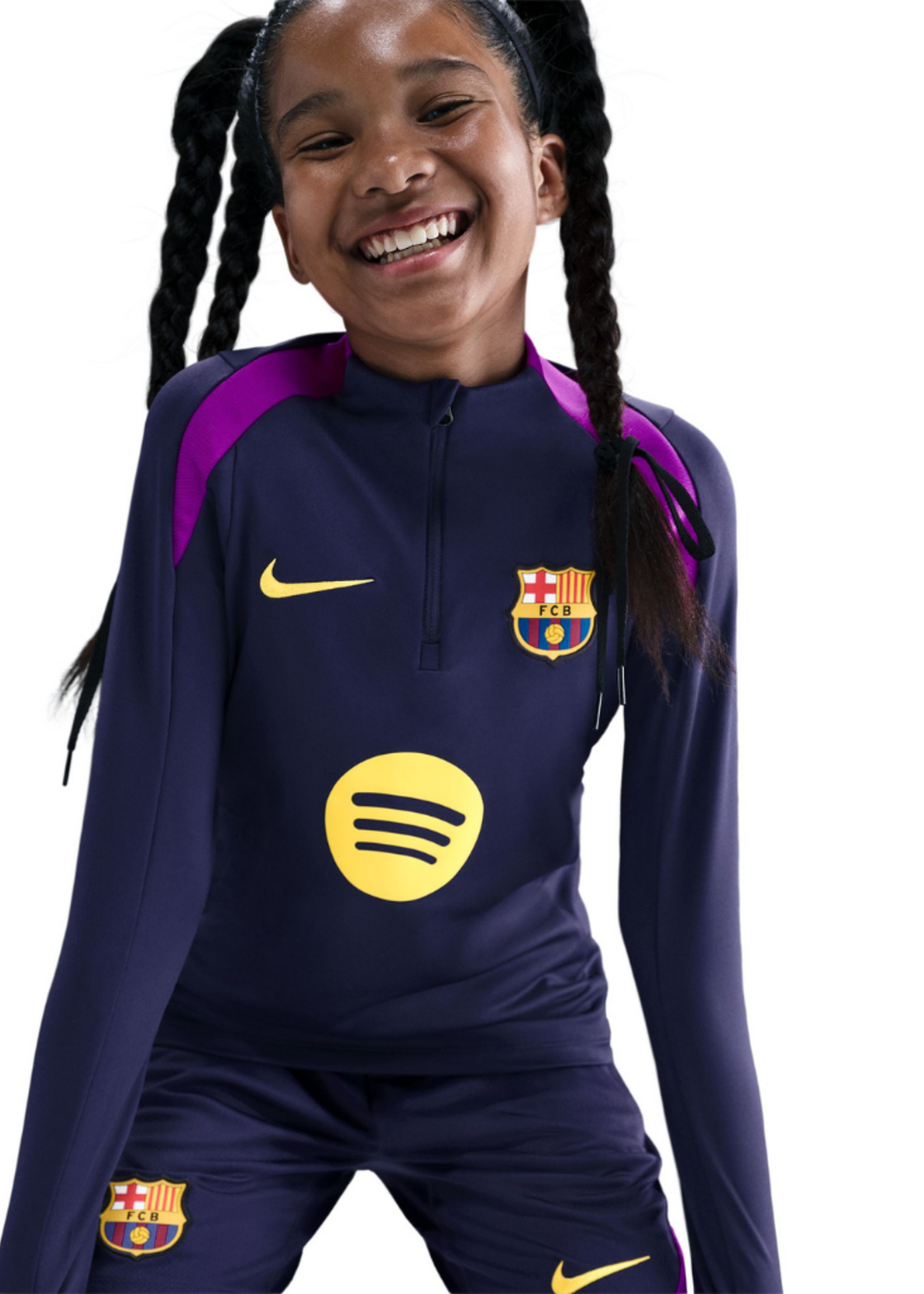 NIKE FC Barcelona Strike TOP KIDS PURPLE/GOLD HJ7844-597