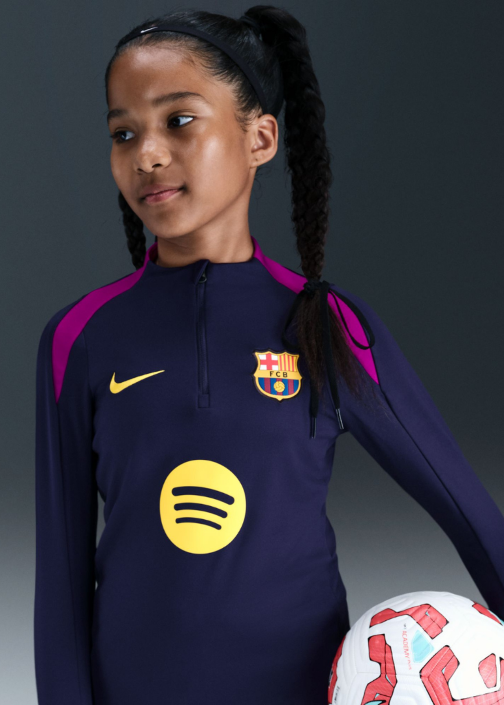 NIKE FC Barcelona Strike TOP KIDS PURPLE/GOLD HJ7844-597