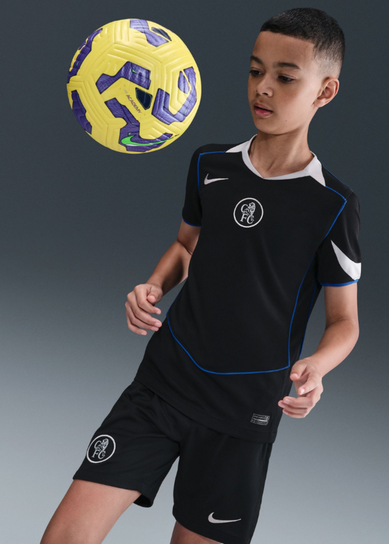 NIKE Chelsea FC 2025/26 Third KIDS BLACK/SILVER HM4123-011