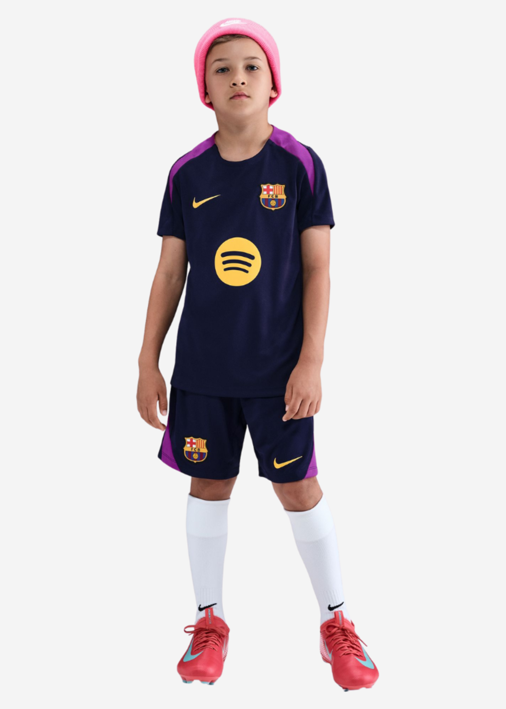 NIKE FC Barcelona Strike TOP PURPLE/GOLD KIDS HJ7831-597