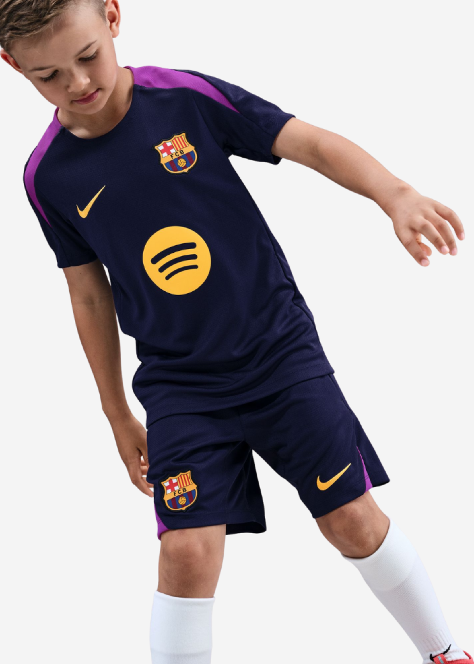 NIKE FC Barcelona Strike TOP PURPLE/GOLD KIDS HJ7831-597