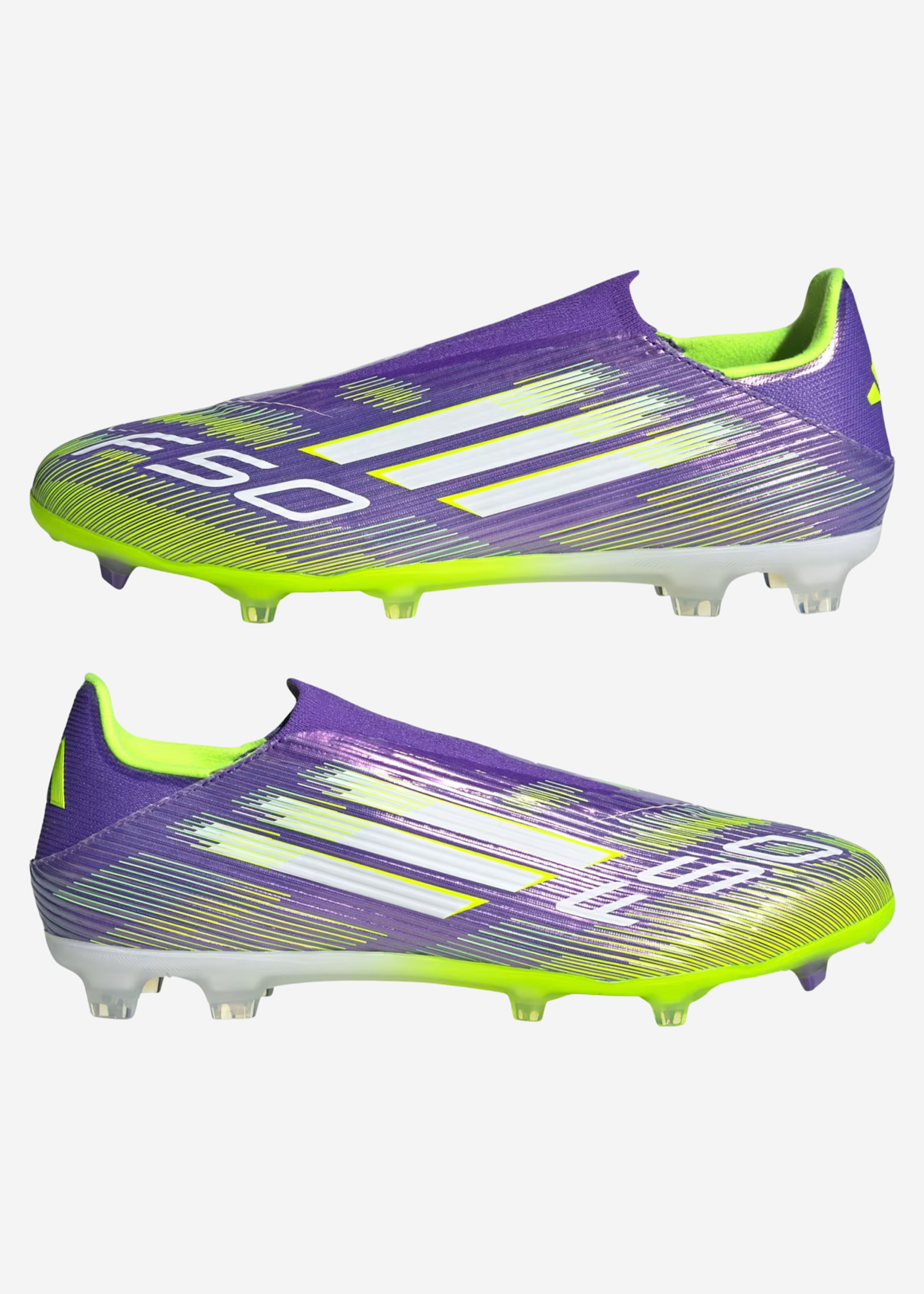 ADIDAS F50 LEAGUE LL FG/MG PUR/WHT/LEM  JH7734