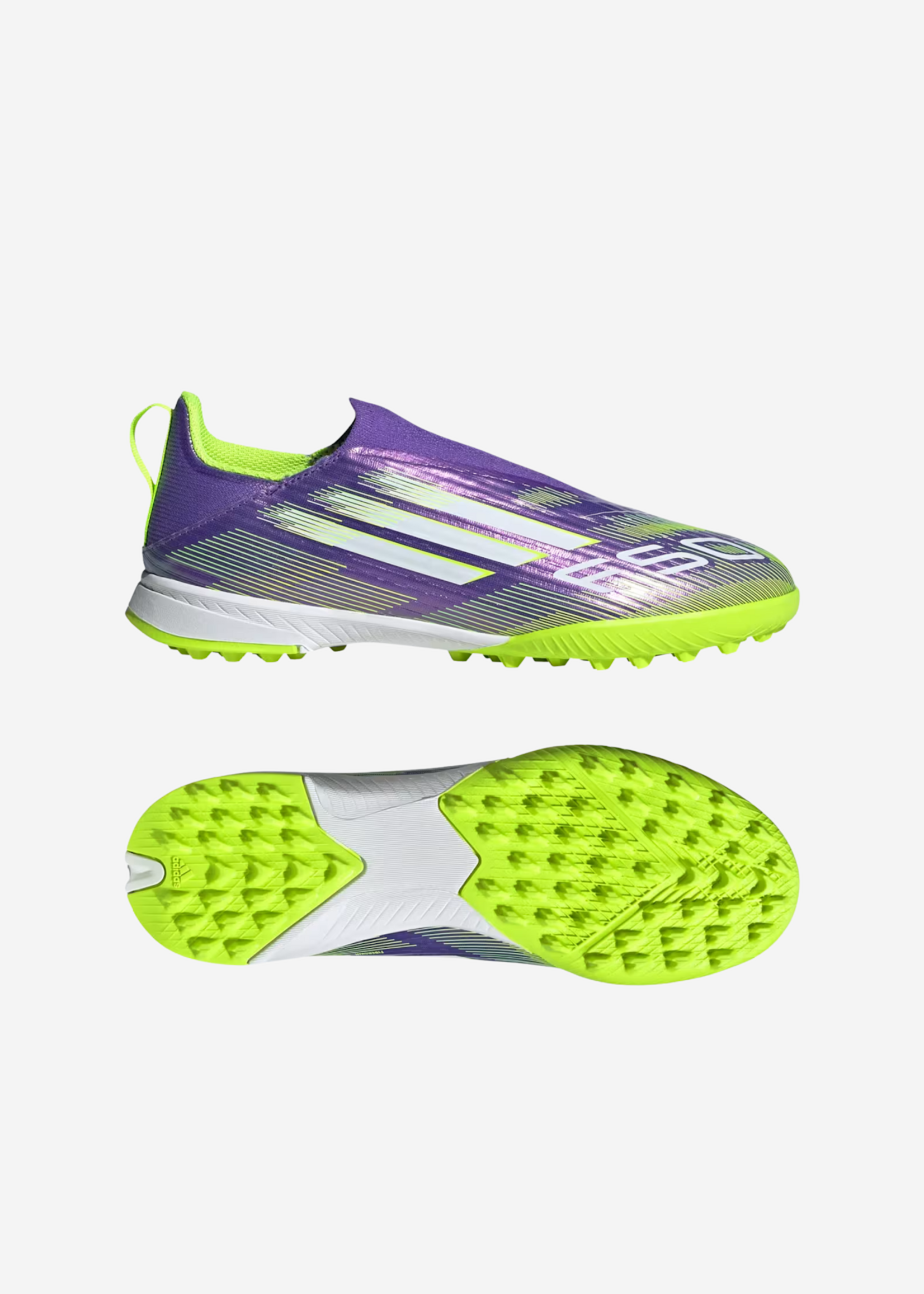 ADIDAS F50 LEAGUE LL TF J PUR/WHT/LEM JI0010