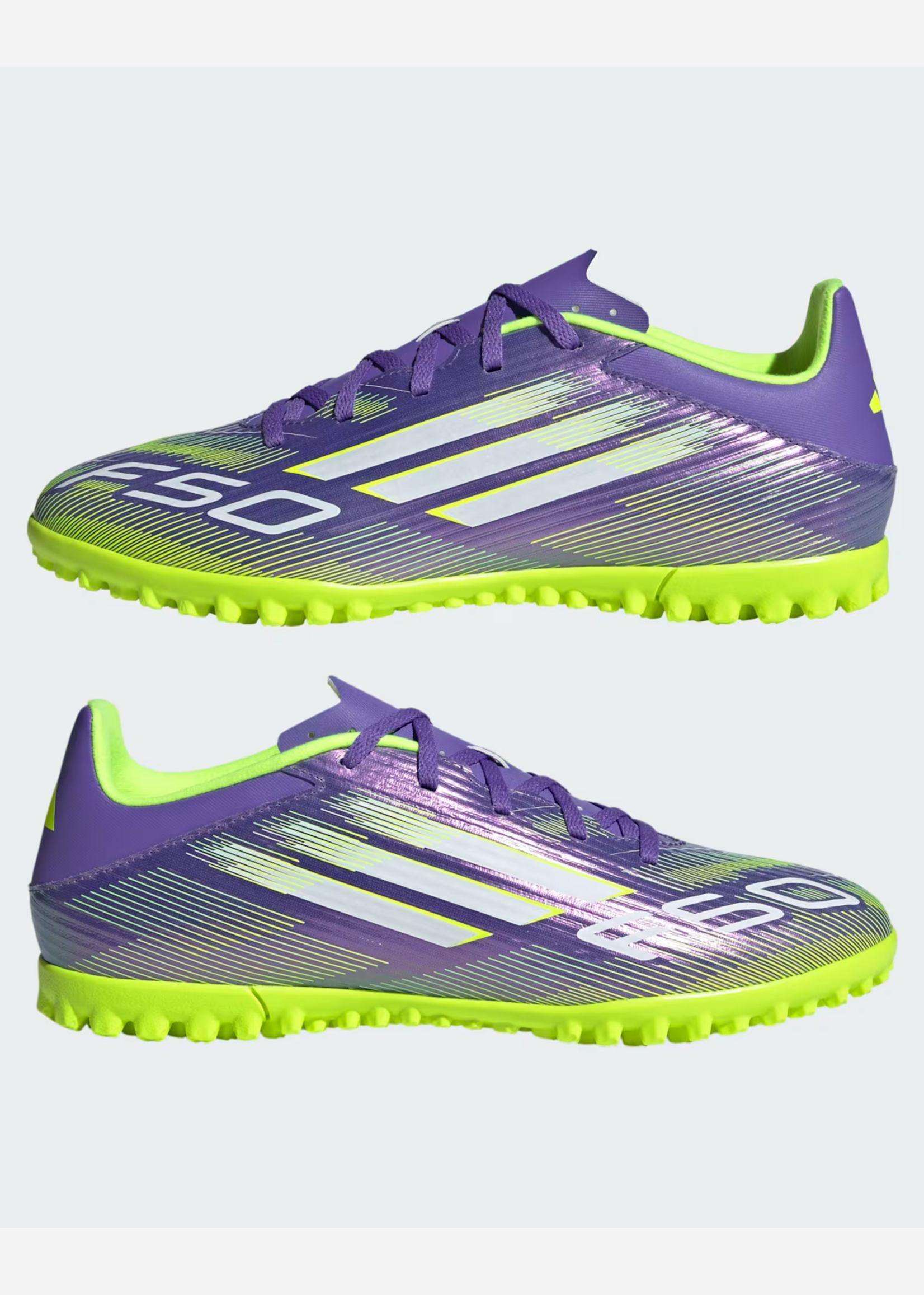 ADIDAS F50 CLUB TF PUR/WHT/LEM JI0026