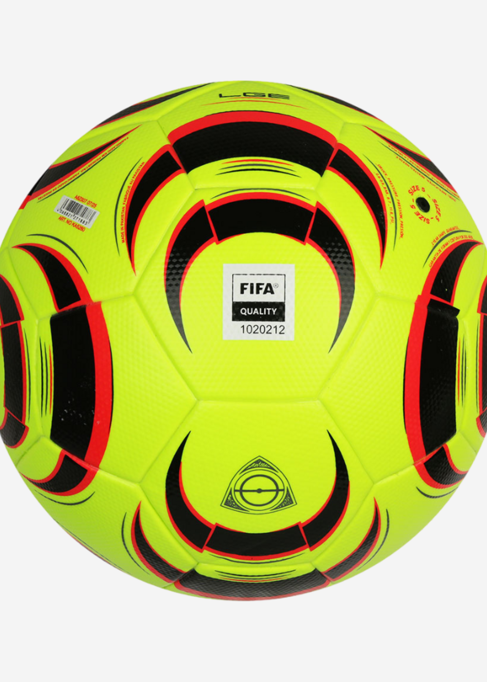 ADIDAS TIRO LEAGUE BALL SIZE 5 LEM/BLACK/RED KA5260