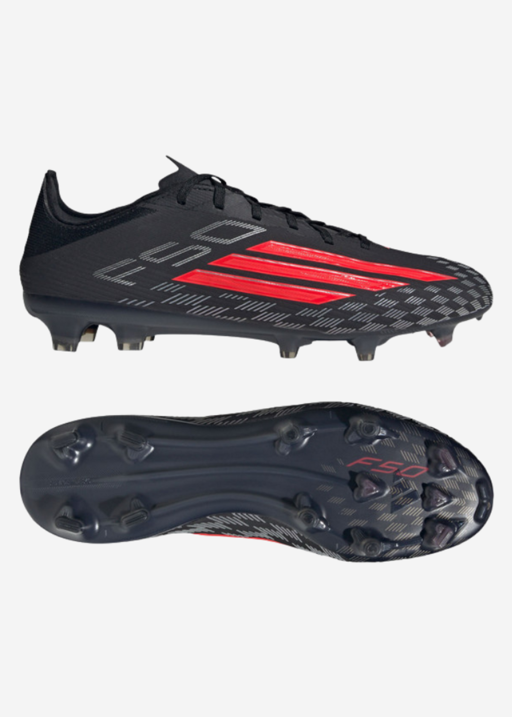 ADIDAS F50 PRO FG BLACK/RED/BLACK JR8953