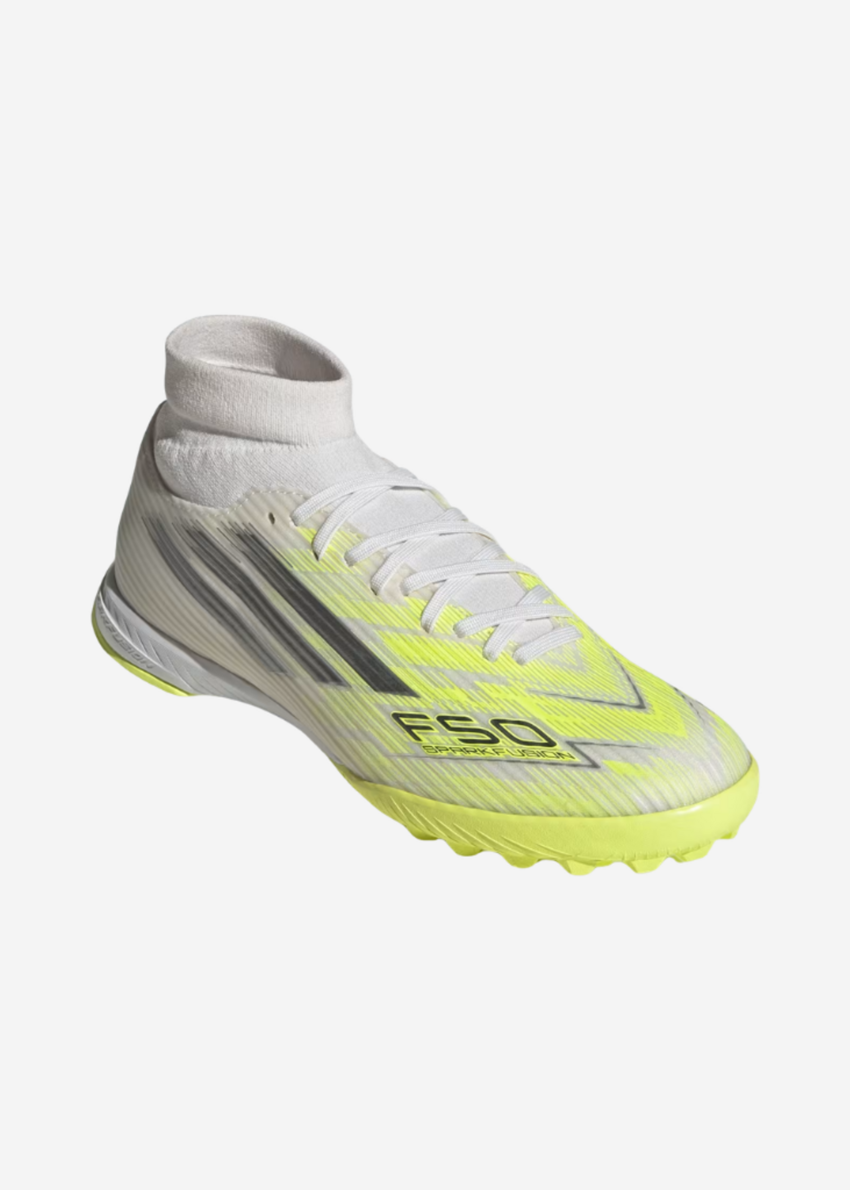 ADIDAS F50 SPARKFUSION LEAGUE TF WHT/IRON/YE JR9004