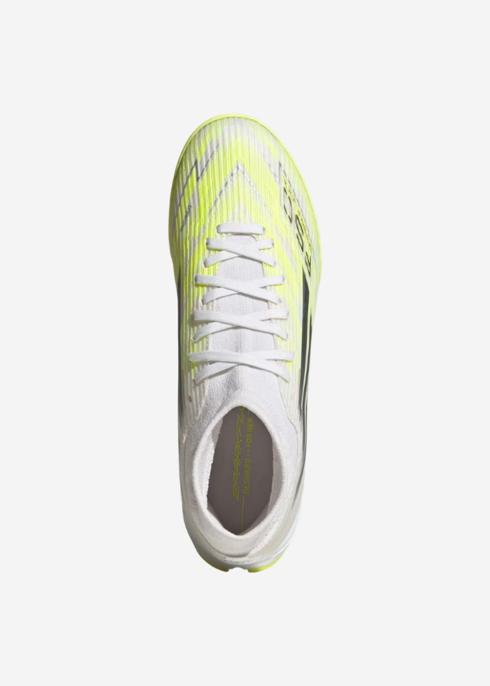 ADIDAS F50 SPARKFUSION LEAGUE TF WHT/IRON/YE JR9004
