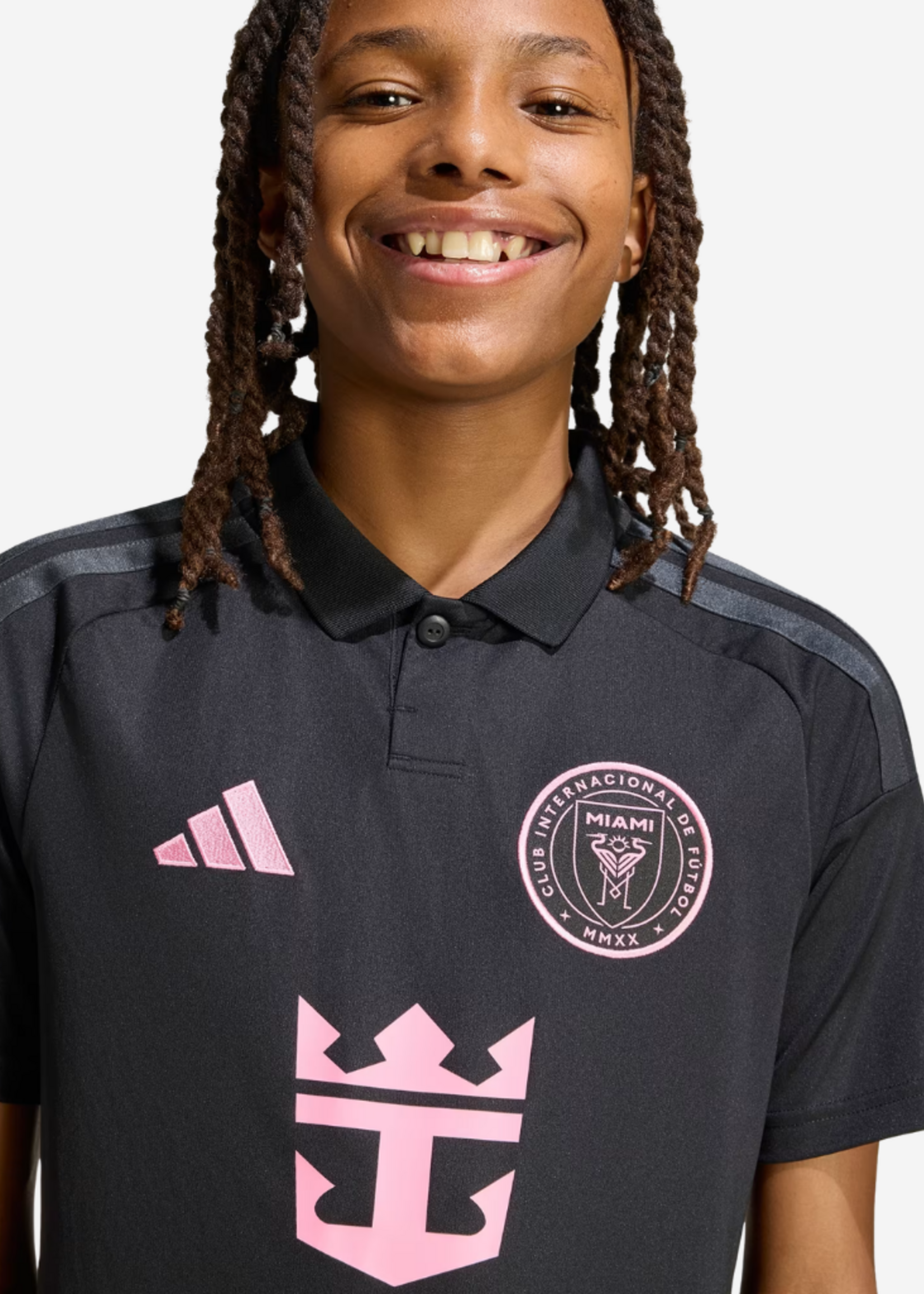ADIDAS IMCF AWAY 2026 JSY YOUTH BLACK/PNK JL8486