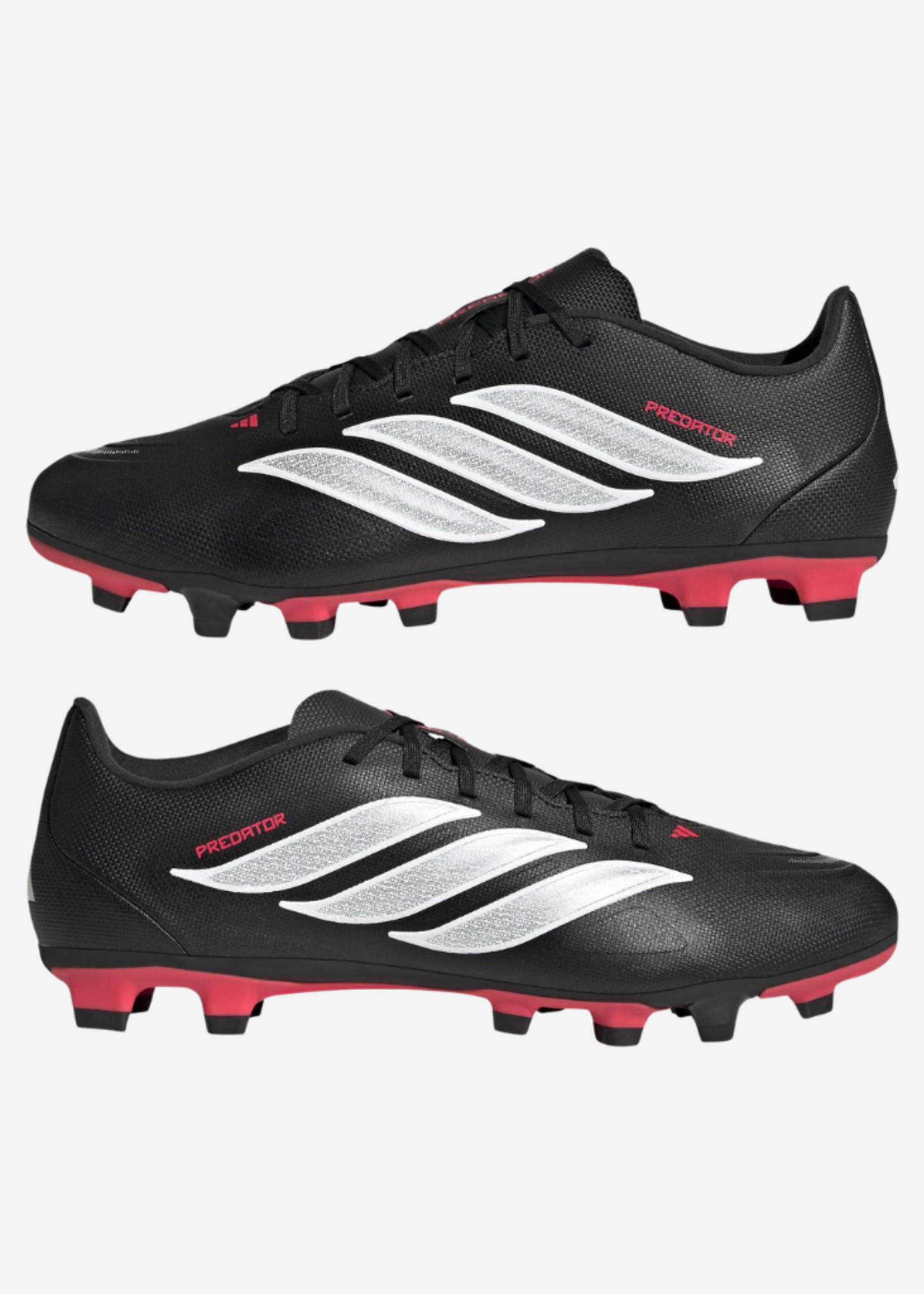 ADIDAS PREDATOR CLUB FG/MG BLACK/WHT/RED JS0350