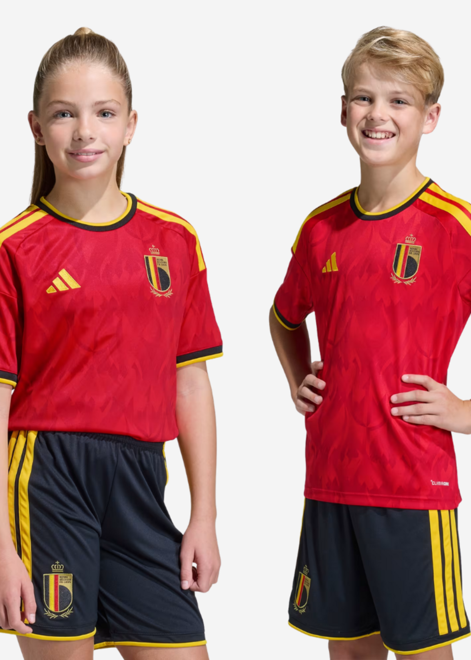 ADIDAS RBFA BELGIUM HOME JSY KIDS JZ5988
