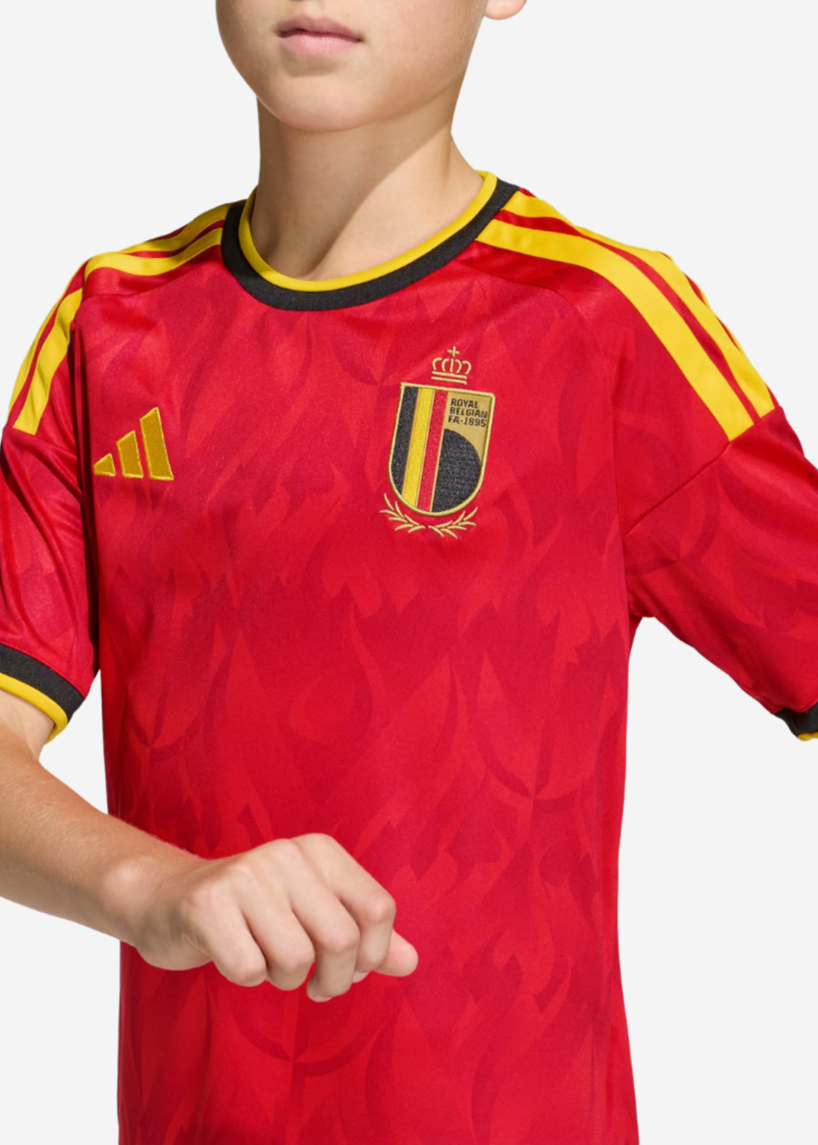 ADIDAS RBFA BELGIUM HOME JSY KIDS JZ5988