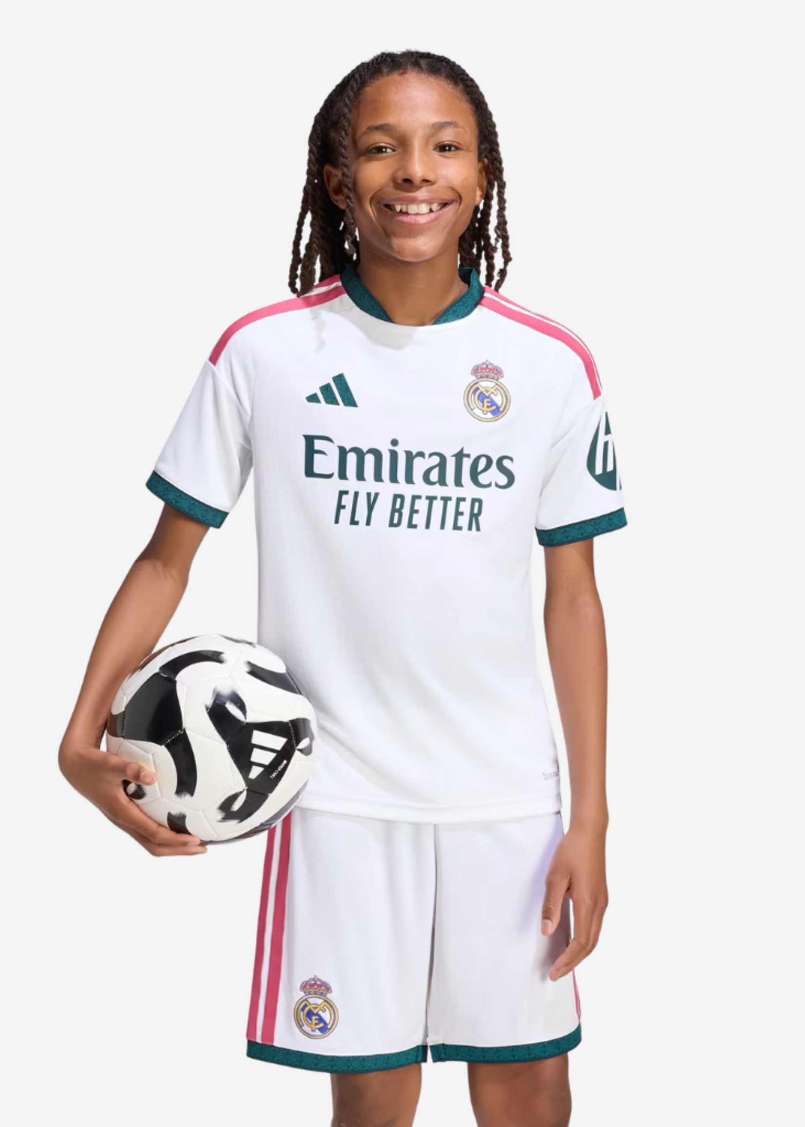 ADIDAS REAL MADRID HOME JSY YOUTH WHITE KC3993