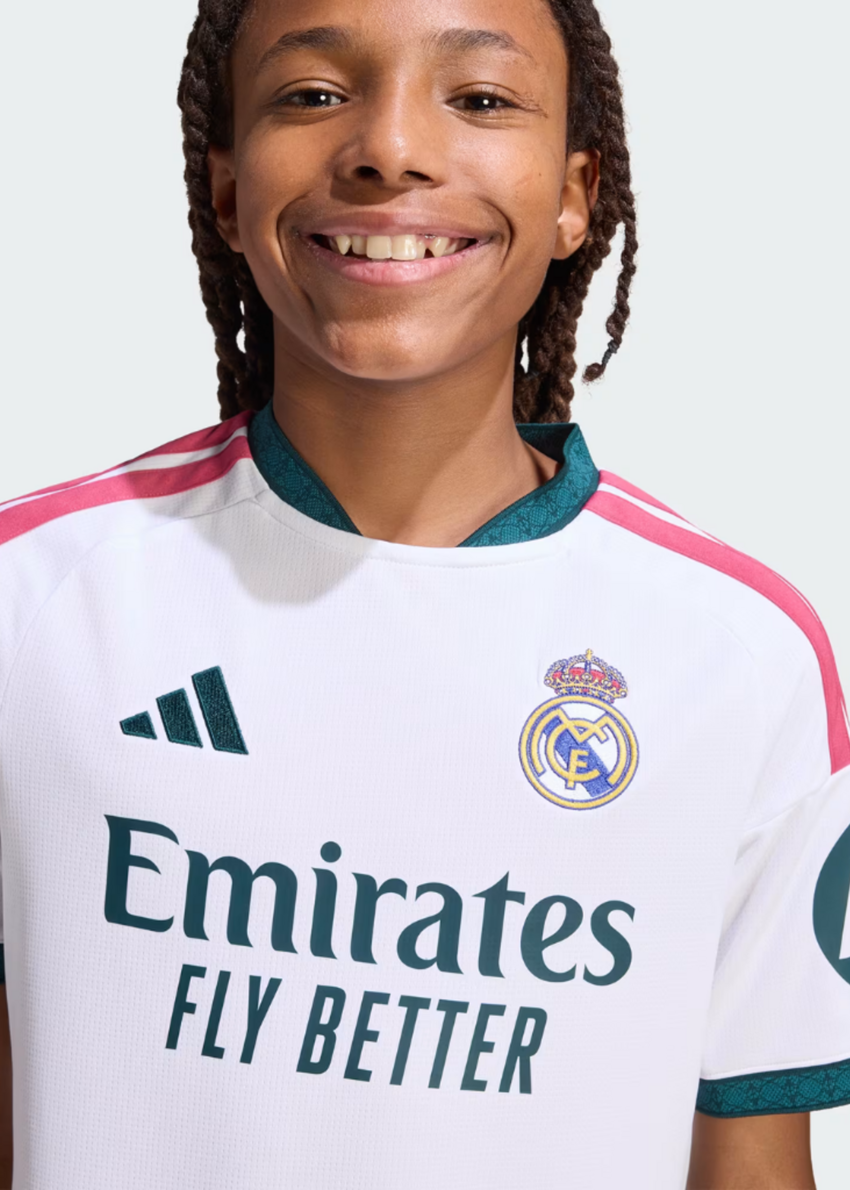 ADIDAS REAL MADRID HOME JSY YOUTH WHITE KC3993