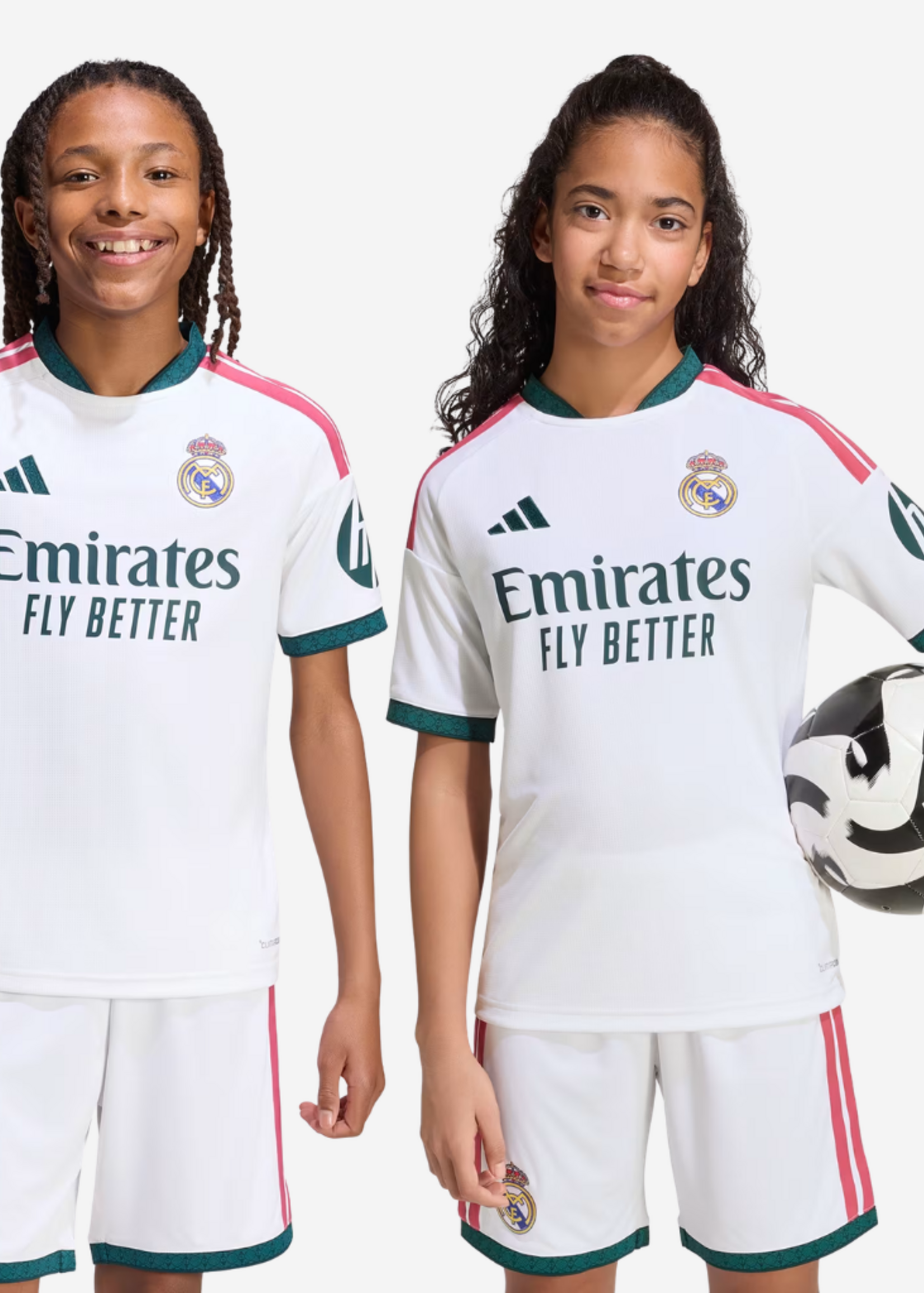 ADIDAS REAL MADRID HOME JSY YOUTH WHITE KC3993