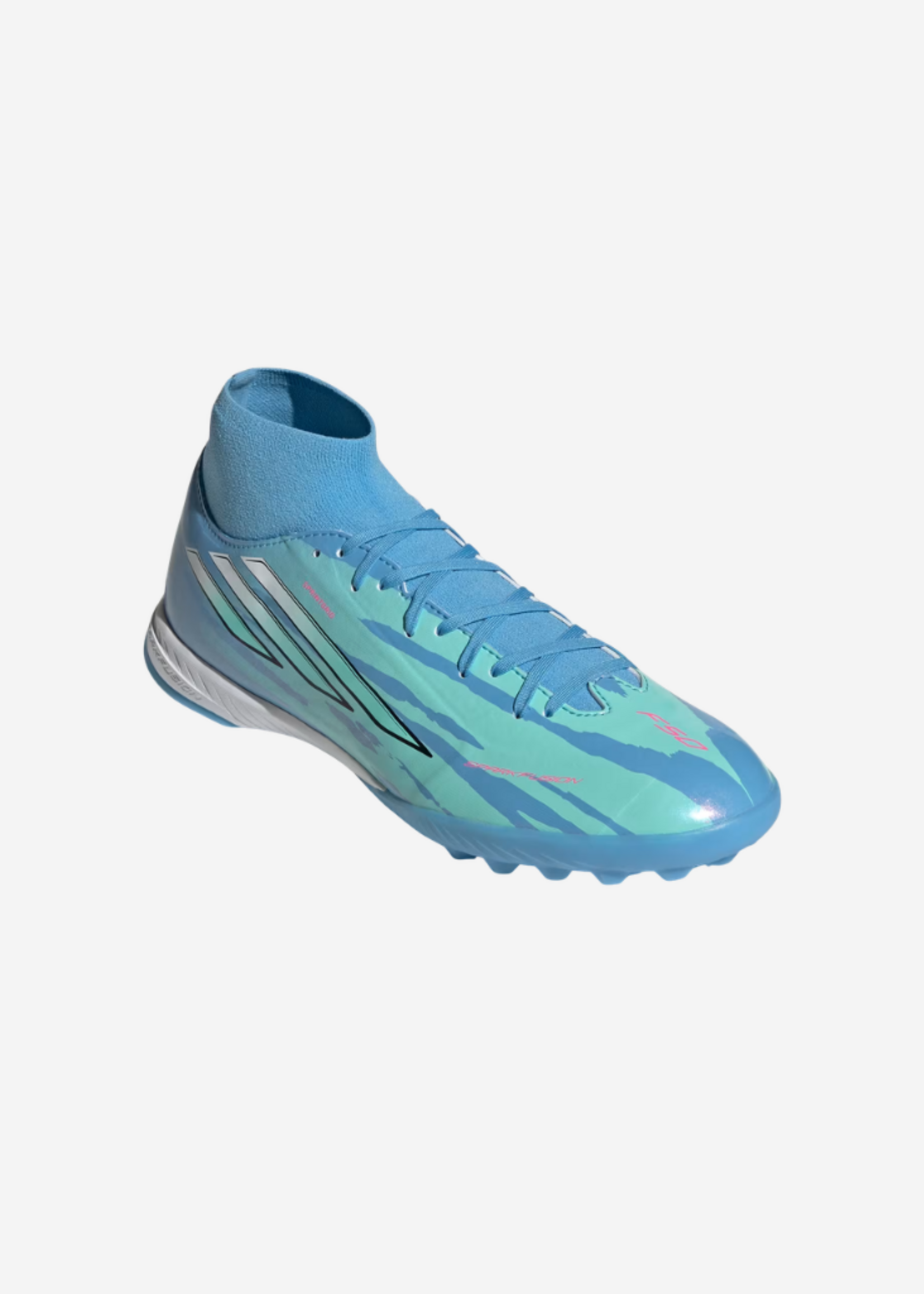 ADIDAS F50 SPARKFUSION LEAGUE TF TBLU/WHT/PNK LA4049