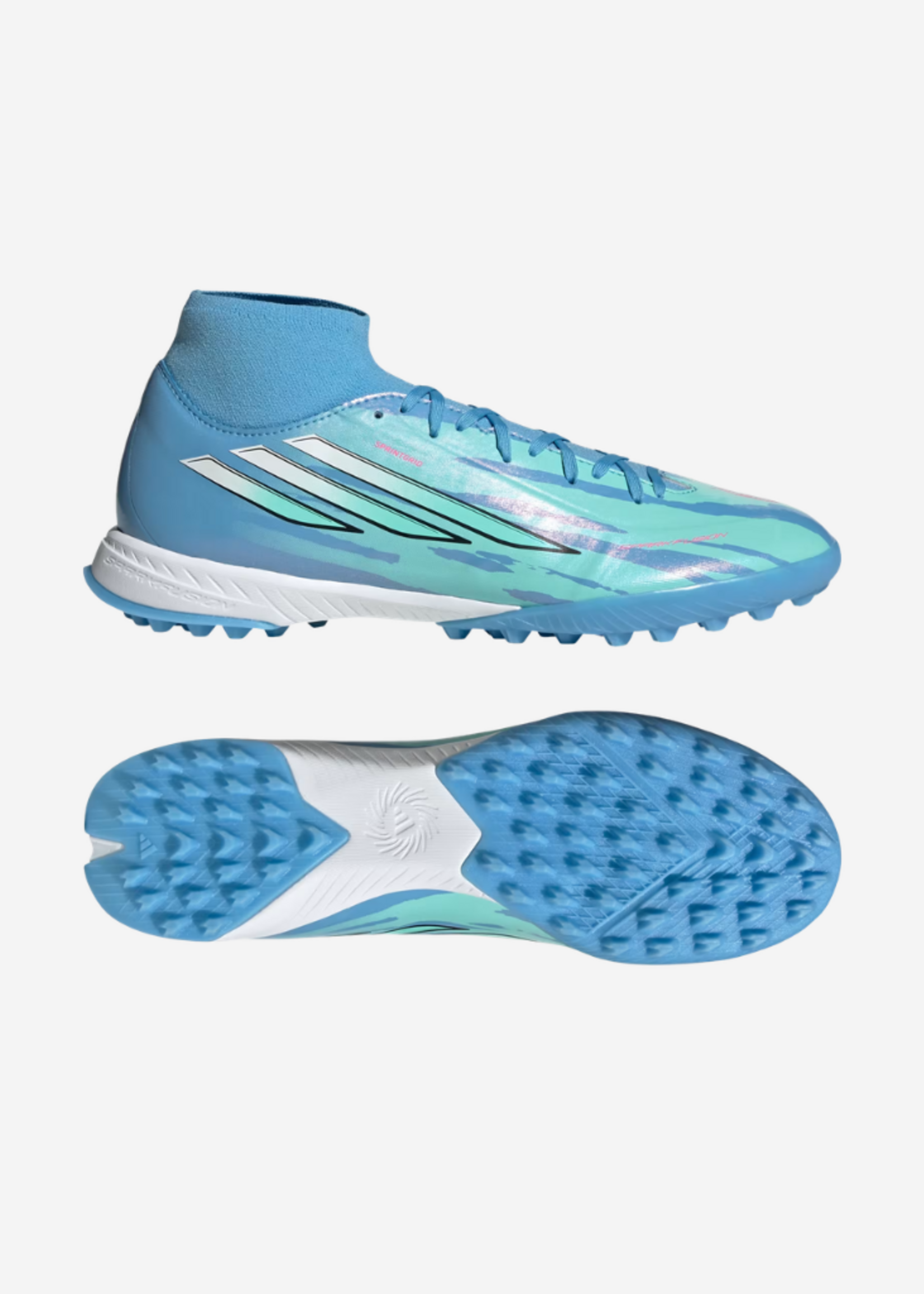 ADIDAS F50 SPARKFUSION LEAGUE TF TBLU/WHT/PNK LA4049
