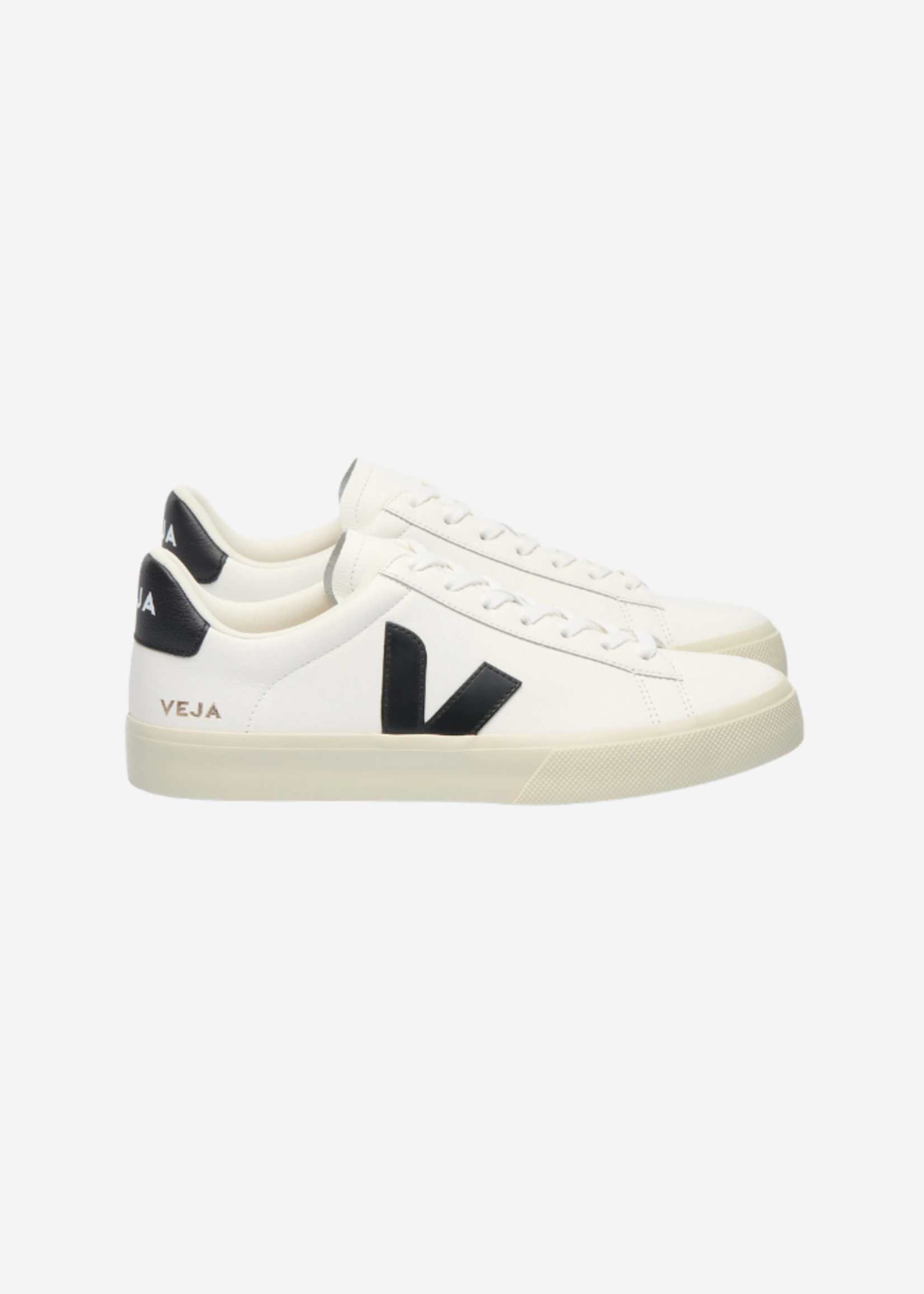 VEJA CAMPO LEATHER EXTRA WHITE BLACK CP0501537B