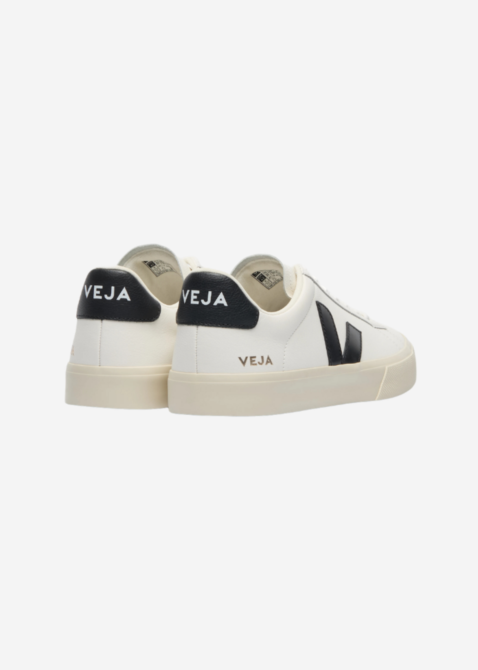 VEJA CAMPO LEATHER EXTRA WHITE BLACK CP0501537B