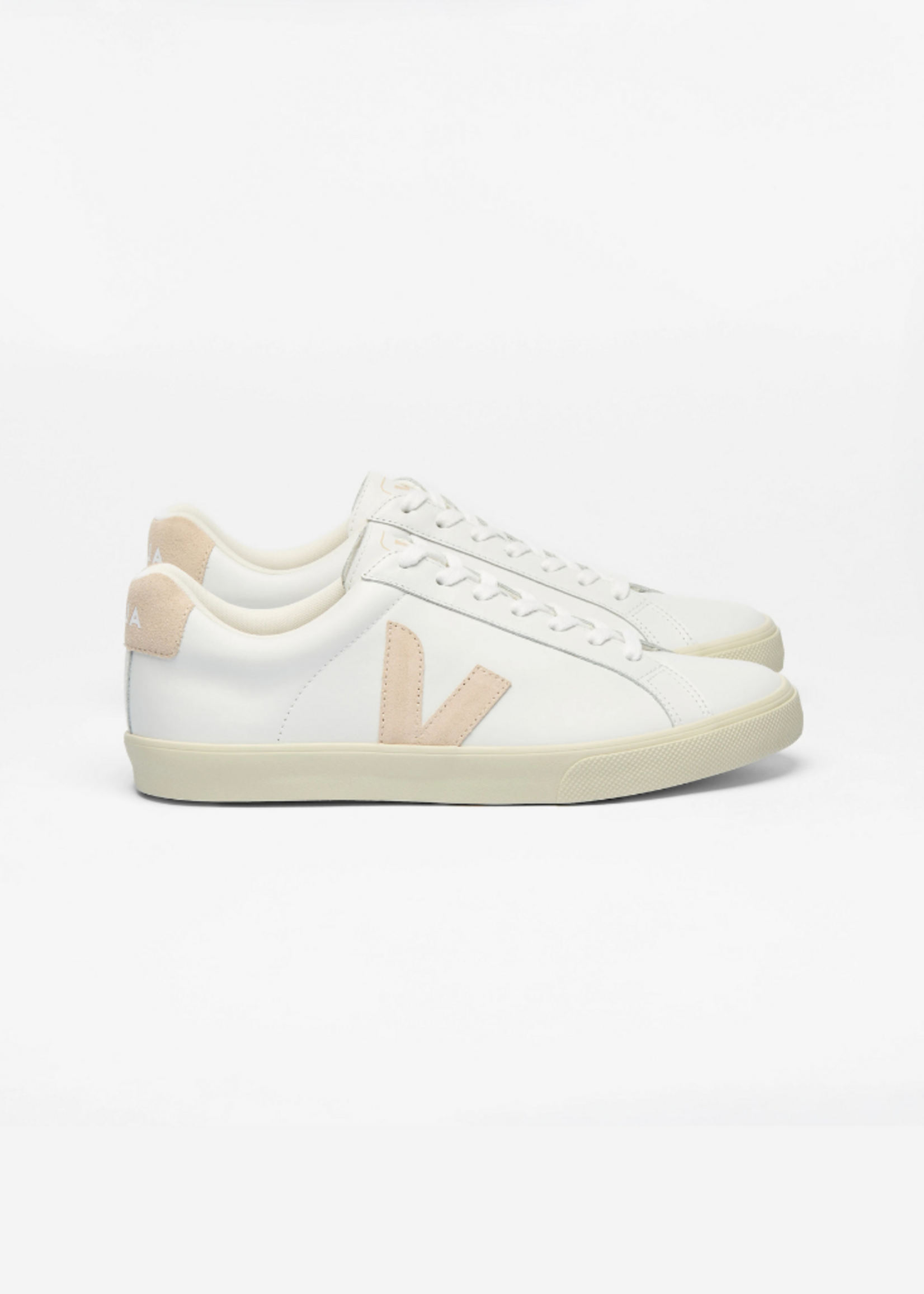 VEJA ESPLAR LOGO LEATHER WHITE-SABLE EO0202335A