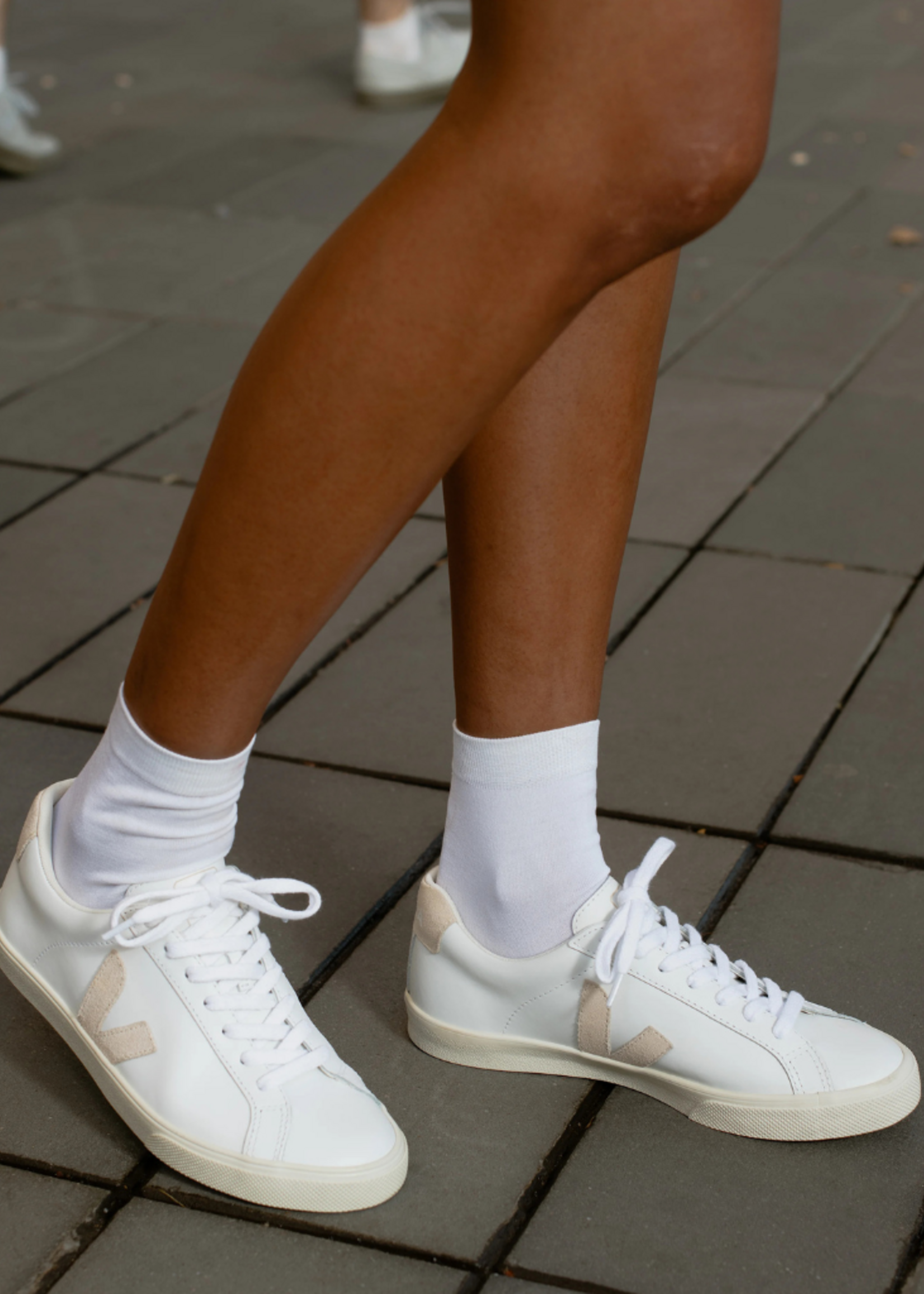 VEJA ESPLAR LOGO LEATHER WHITE-SABLE EO0202335A