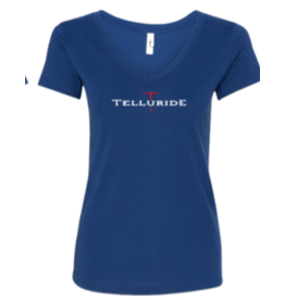 BLACK ANCHOR #703 TELLURIDE PICK AXE LADIES V-NECK