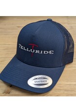 4IMPRINT YUPOONG TRUCKER 143845 NAVY NAVY PICK AXE HAT