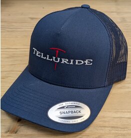 4IMPRINT YUPOONG TRUCKER 143845 NAVY NAVY PICK AXE HAT