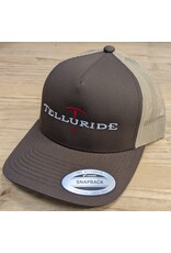 4IMPRINT YUPOONG TRUCKER 143845 BROWN KHAKI PICK AXE HAT