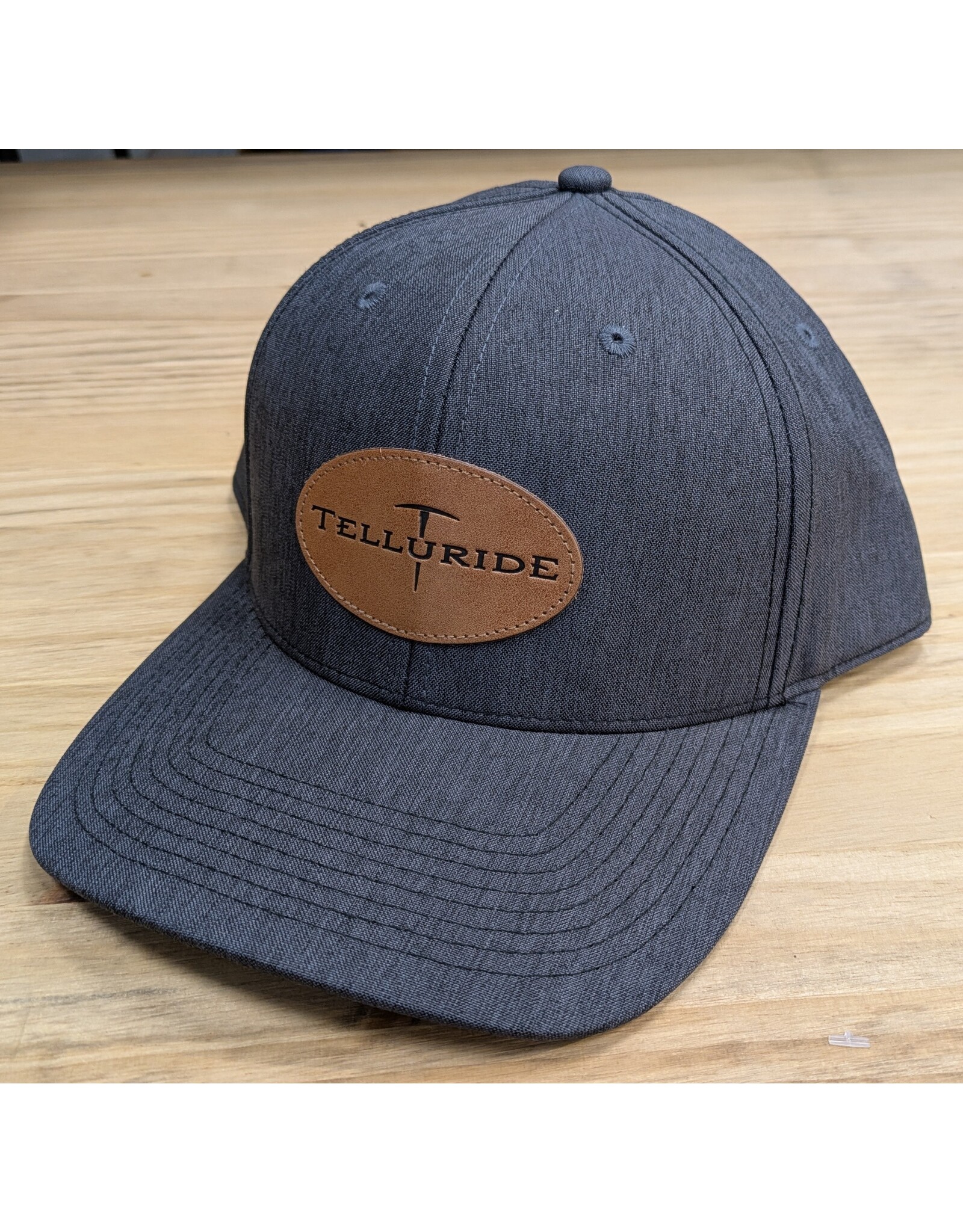 LONE ROCK PICK AXE OVAL LEATHER PATCH HAT
