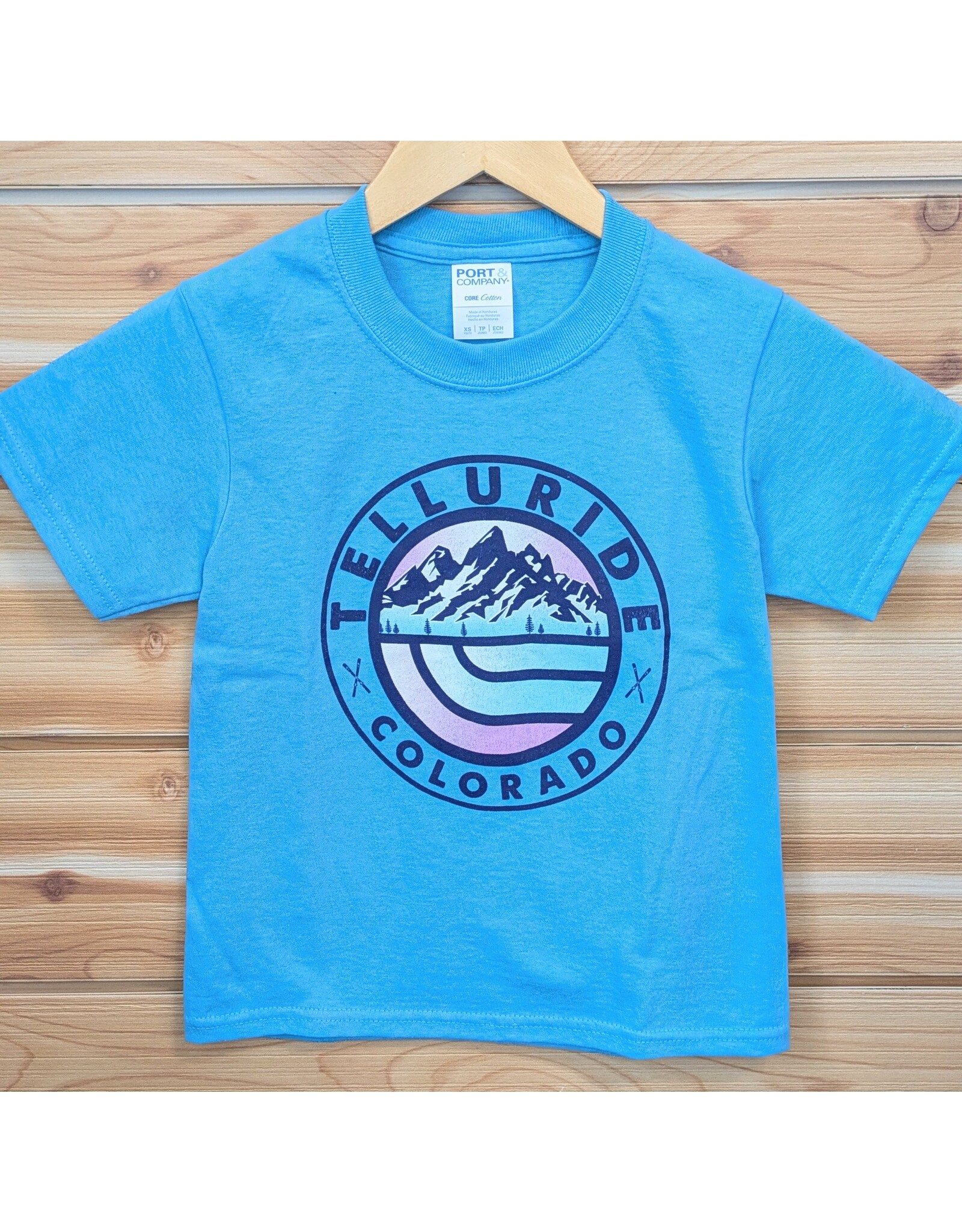 LONE ROCK #412C RETRO PASTEL OVAL SKI YOUTH SS