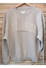 LONE ROCK APPLIQUE CORDED CREW