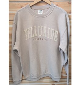 LONE ROCK APPLIQUE CORDED CREW