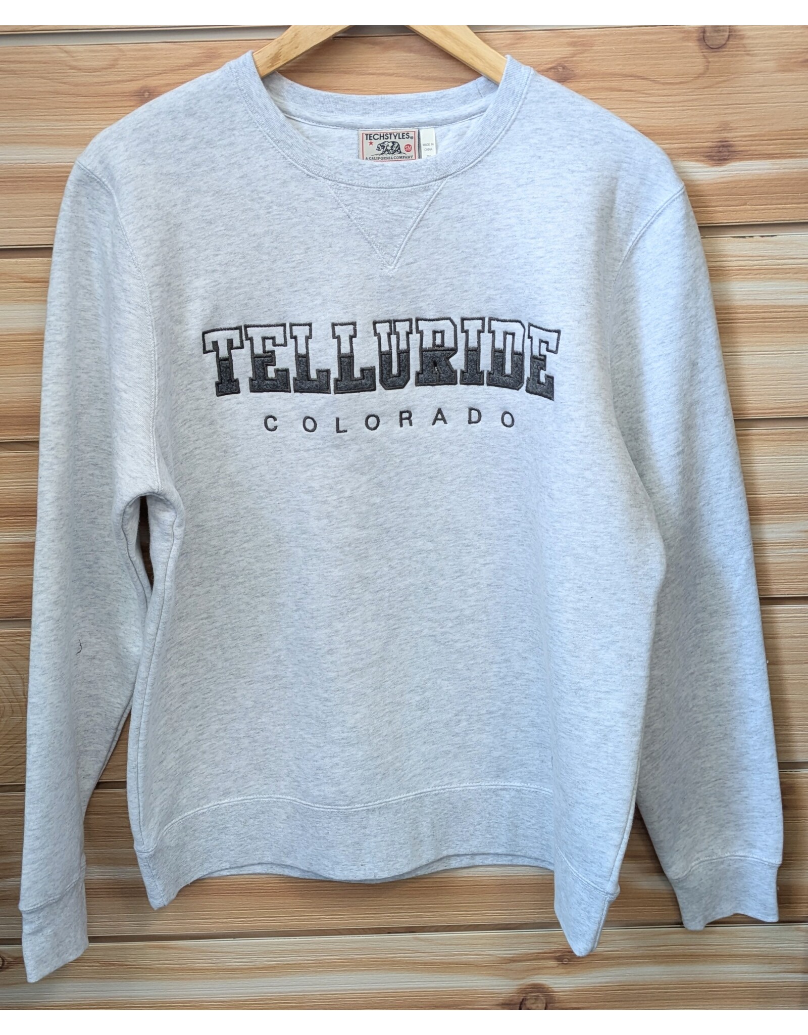 TECHSTYLES #903A BLEND EMB IVY LEAGUE CREW