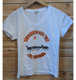 TECHSTYLES #960 WILD HORSES VNECK SS