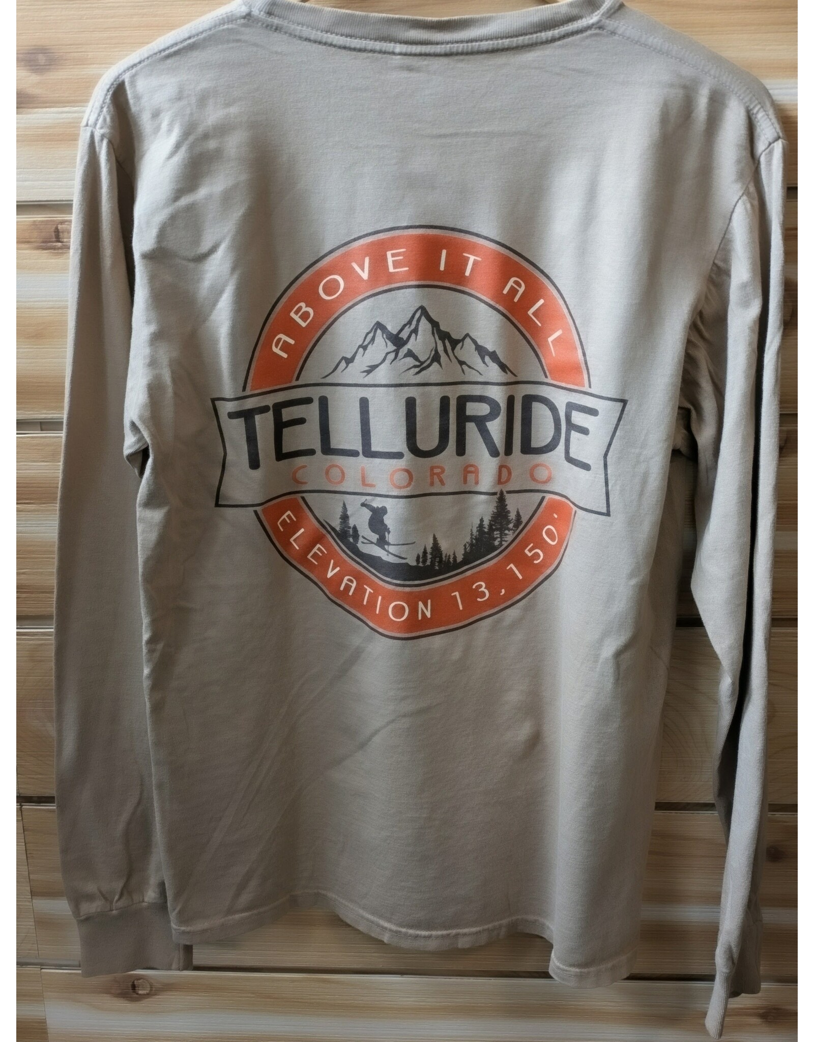 LAKESHIRTS #201C BREWHEART MTN PINES SKIER LS