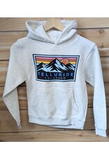 LONE ROCK #952A MTN STRIPES SUNSET YOUTH HOOD