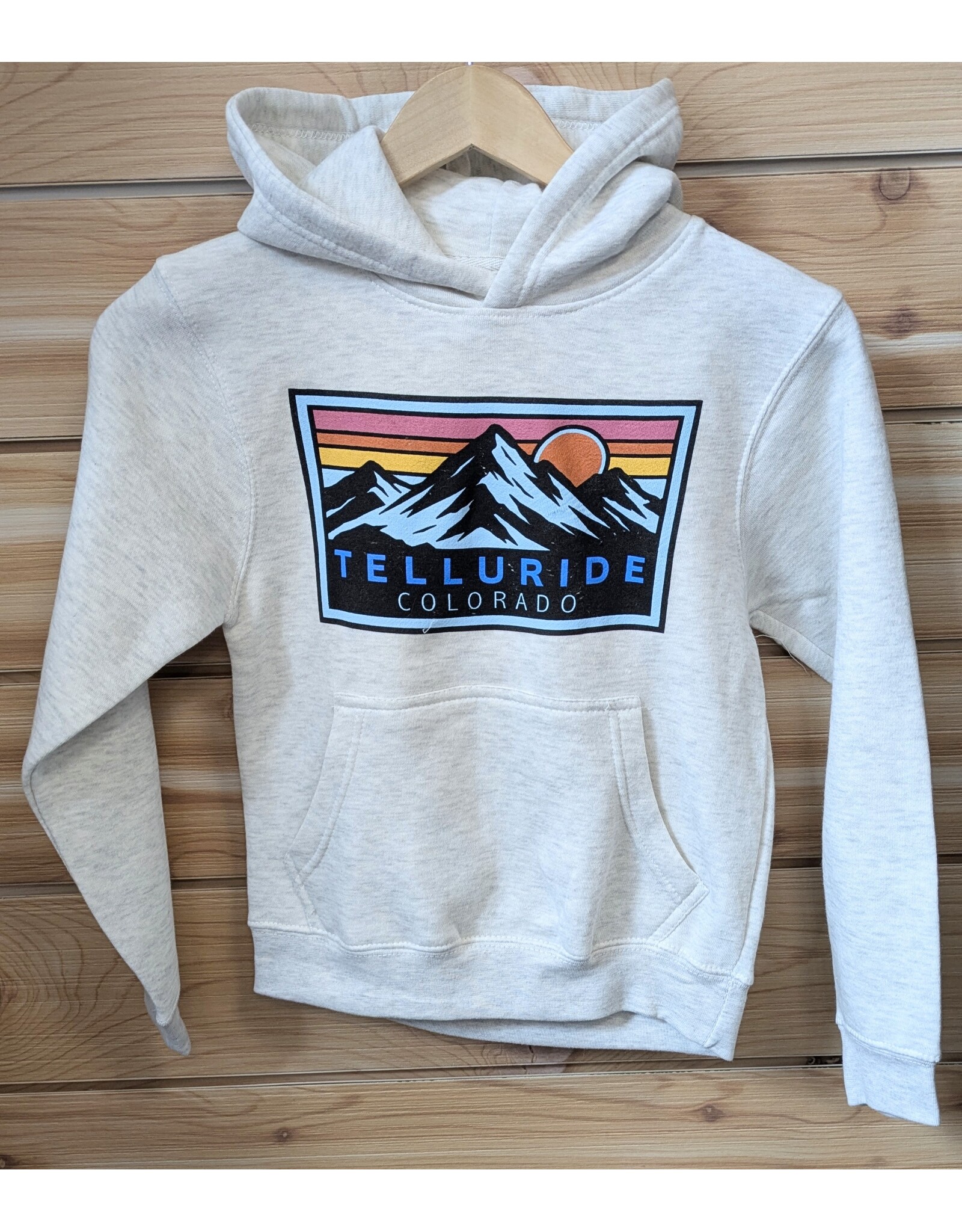 LONE ROCK #952A MTN STRIPES SUNSET YOUTH HOOD